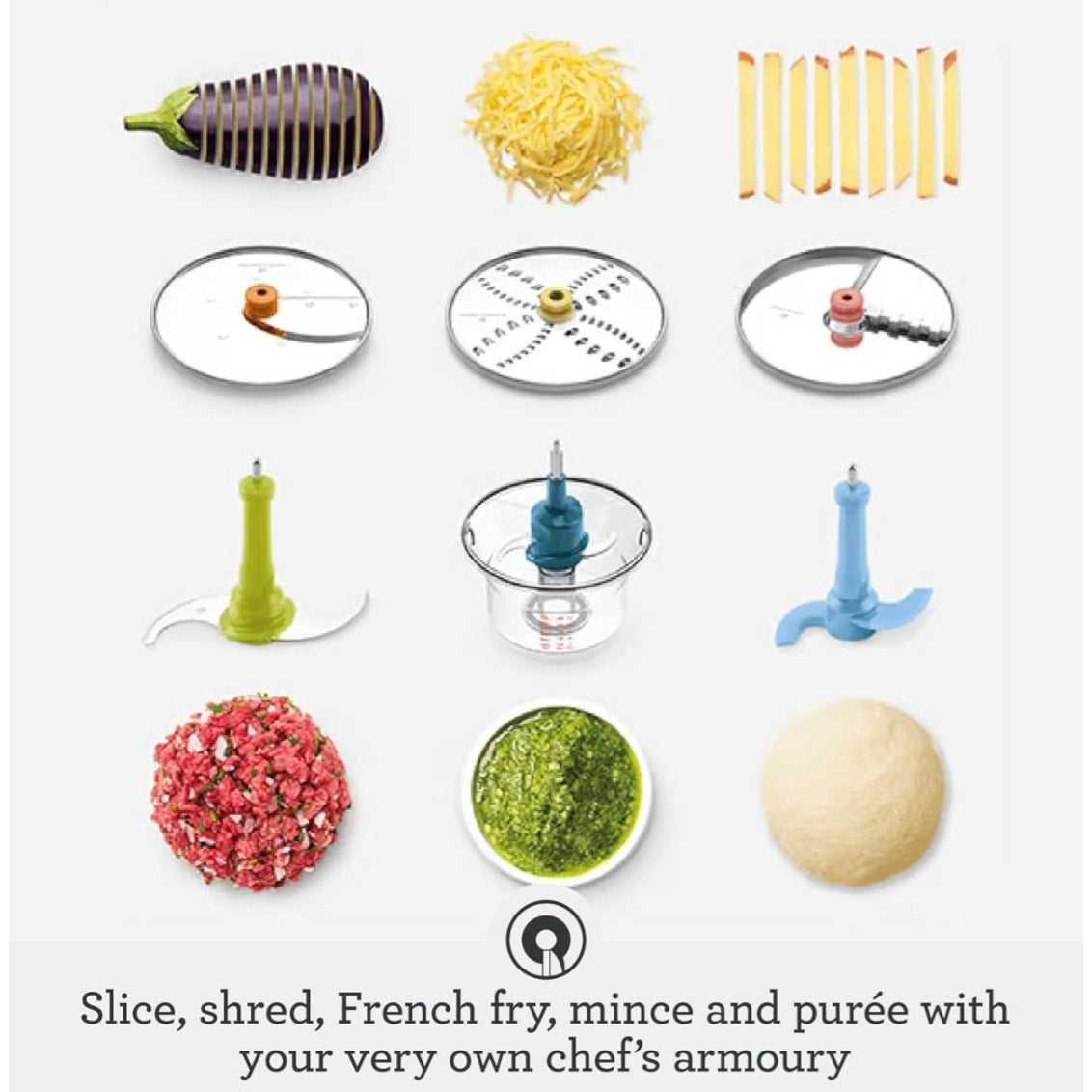 Breville BFP838 Paradice 16 Cup Food Processor and Dicer, Large, Brushed Stainless Steel