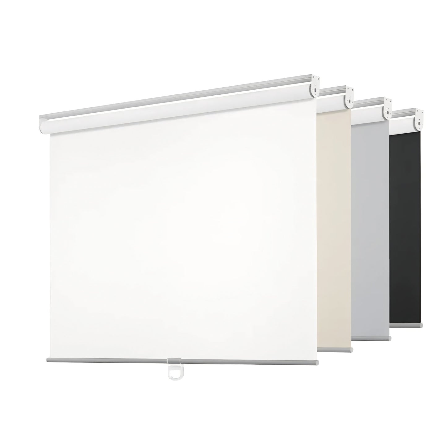 ChrisDowa Cordless Blinds Free-Stop 100% Blackout Blinds for Windows, White,Grey,Black 37" W X 72" H