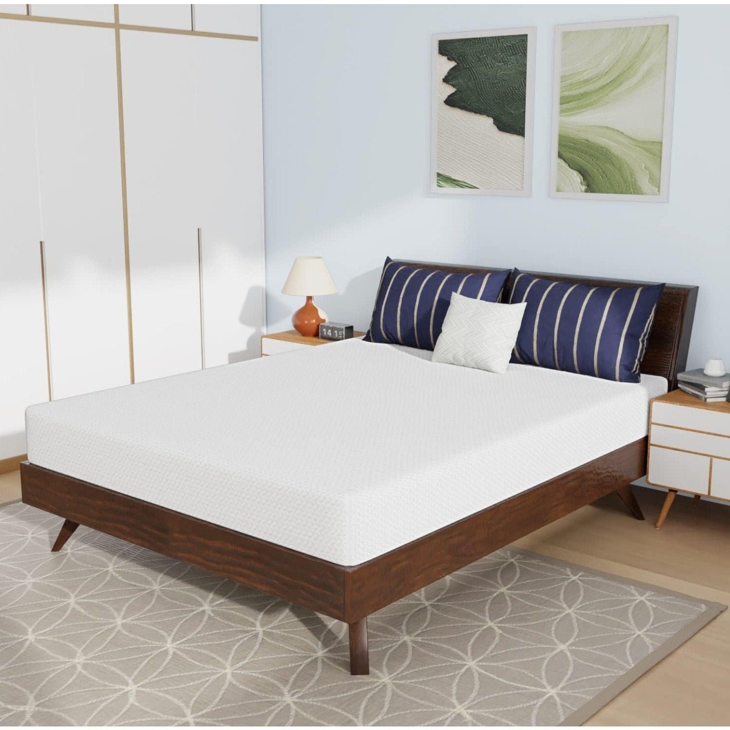 PayLessHere Memory Foam Queen Mattress Cooling Gel Bamboo Charcoal Infused Mattress 8 inch Mattress