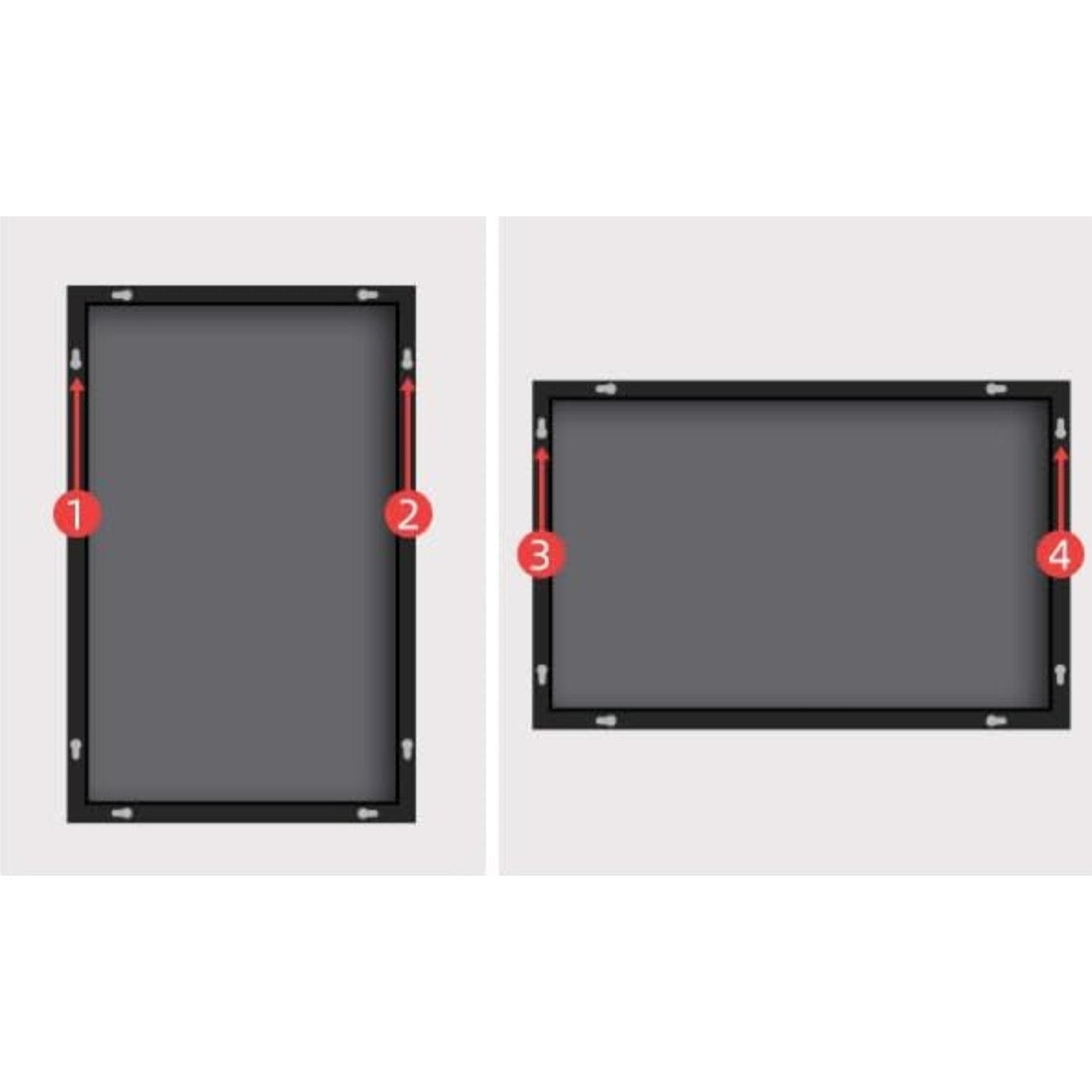 Bathroom Mirror,55x36 inch Large Wall Mirror for Bathroom Wall Mounted