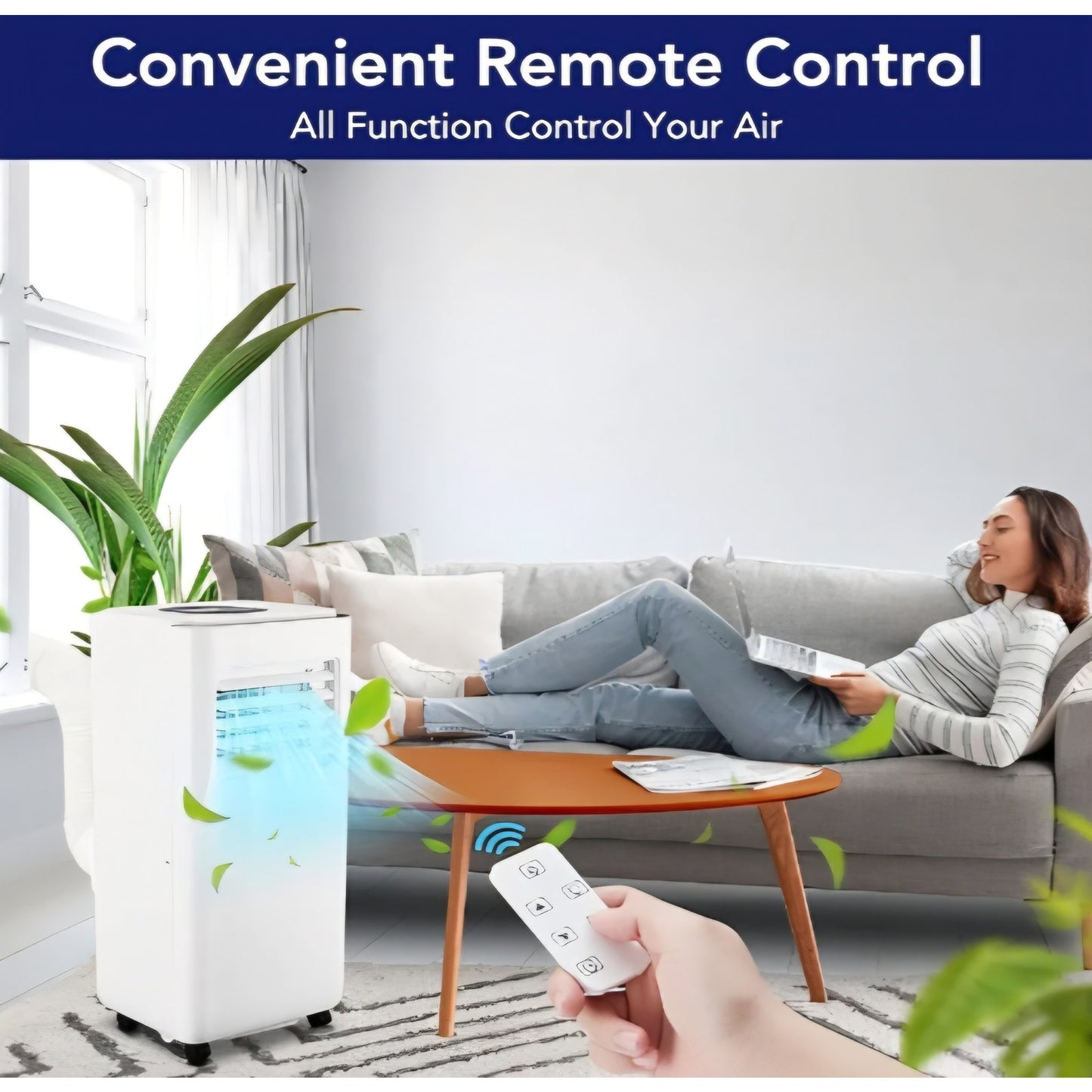 10000 BTU Portable Air Conditioners with Remote Control, 3-in-1 Free Standing Cooling AC Unit with