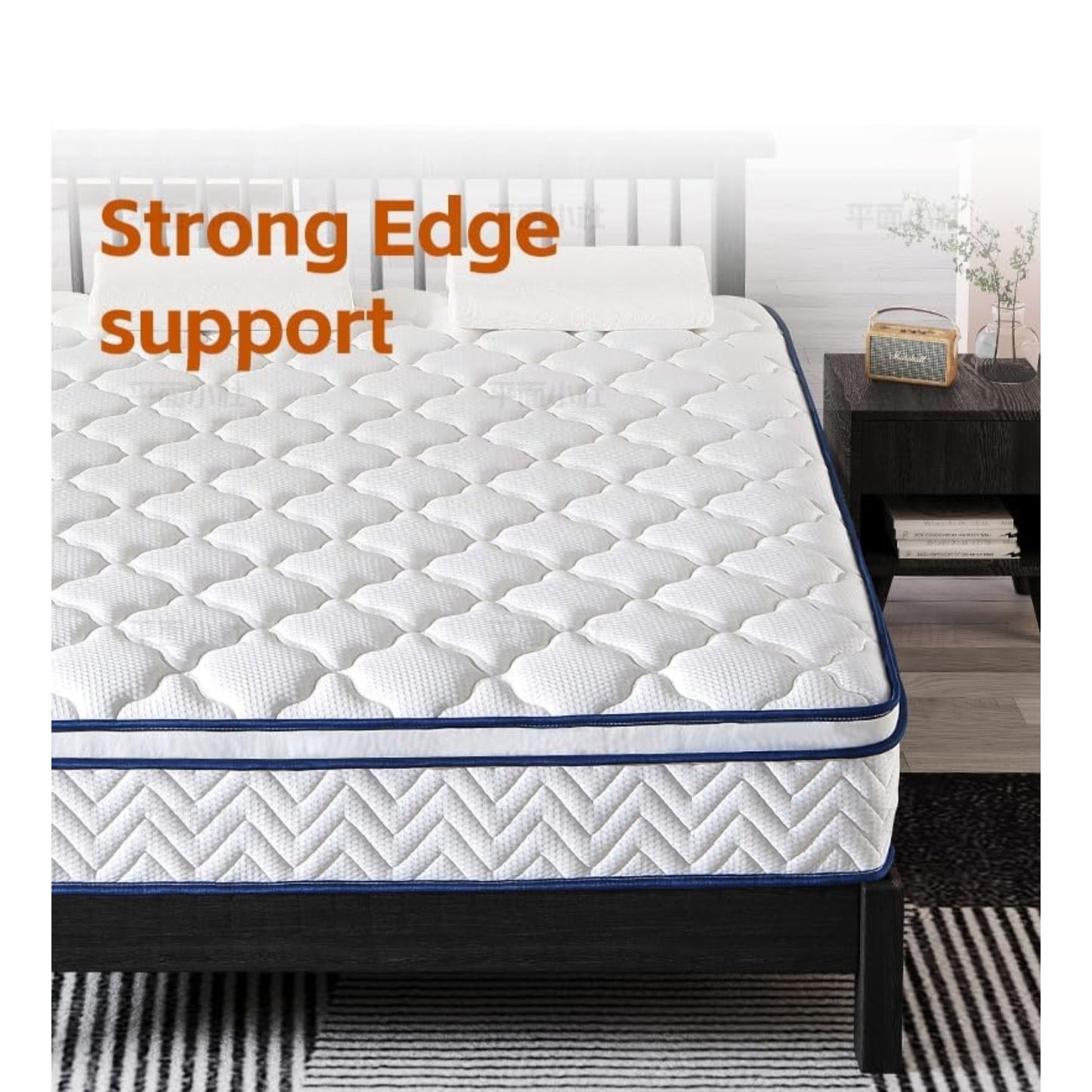 12 Inch King Hybrid Mattress in a Box - Individually Wrapped Coils & Gel Memory Foam