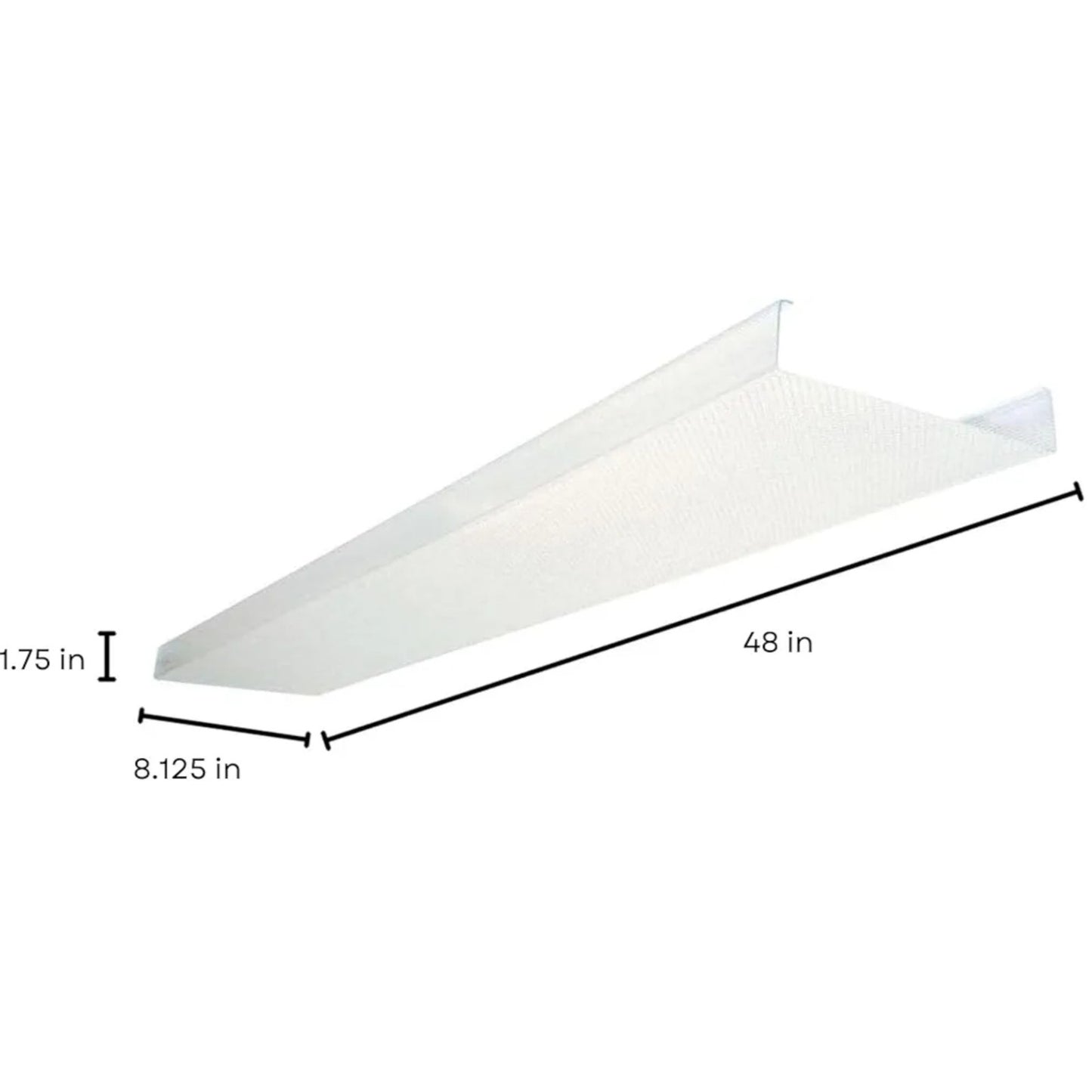 Lithonia Lighting 4 Foot Replacement Acrylic Diffuser Lens, Clear Prismatic Replacement Cover for 48-Inch SB Series Narrow Body Square Wraparound Ceiling