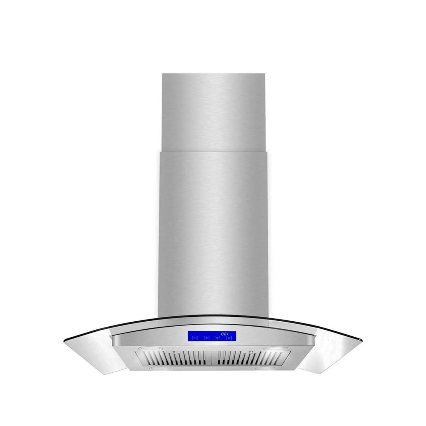 COSMO COS-668ICS750 30 in. Lumin Collection 380 CFM Ducted Island Range Hood, Soft Touch Controls