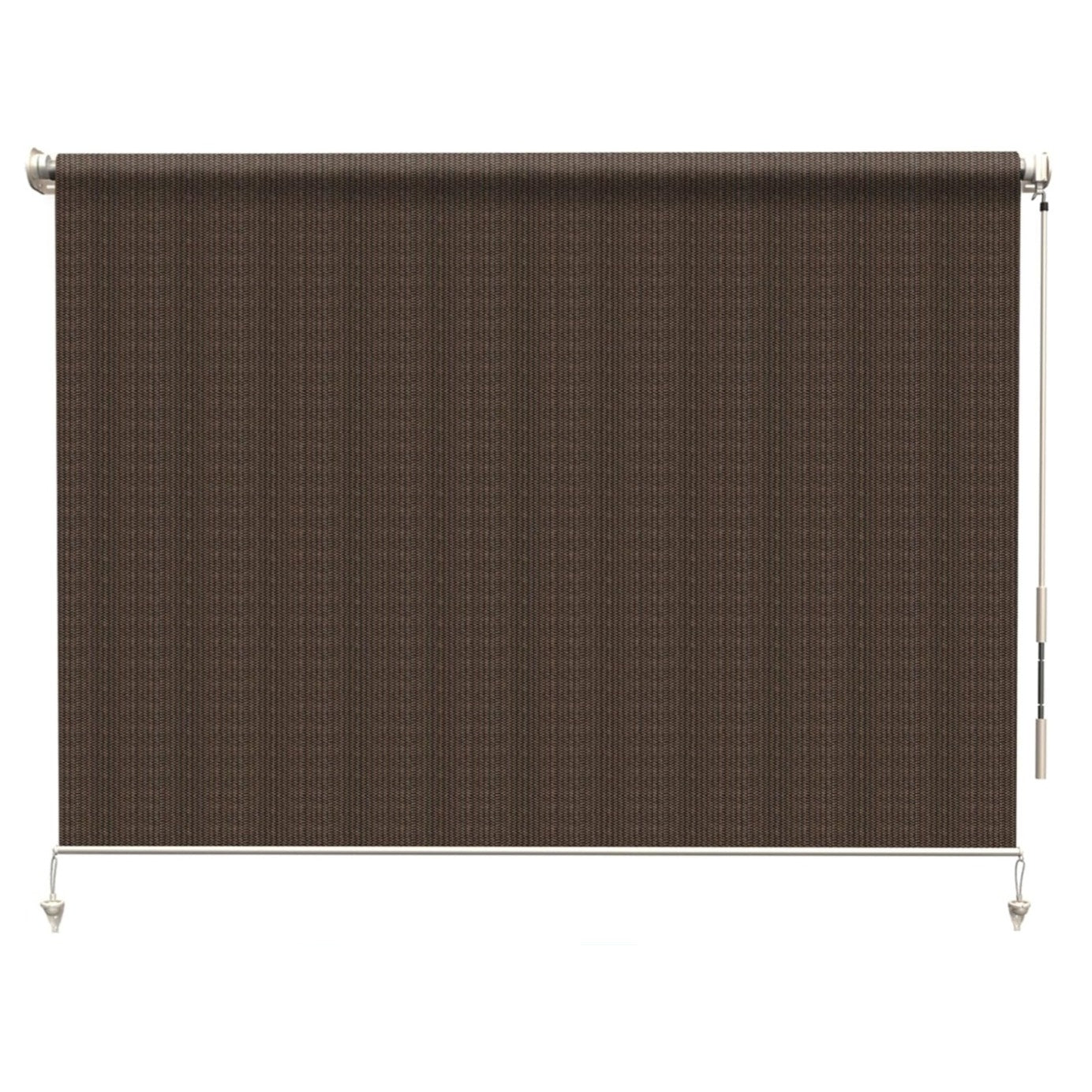 HENG FENG Outdoor Roller Shade for Patio 8'(W) x6'(H) Shades Roll up Outdoor Blinds Cordless Privac