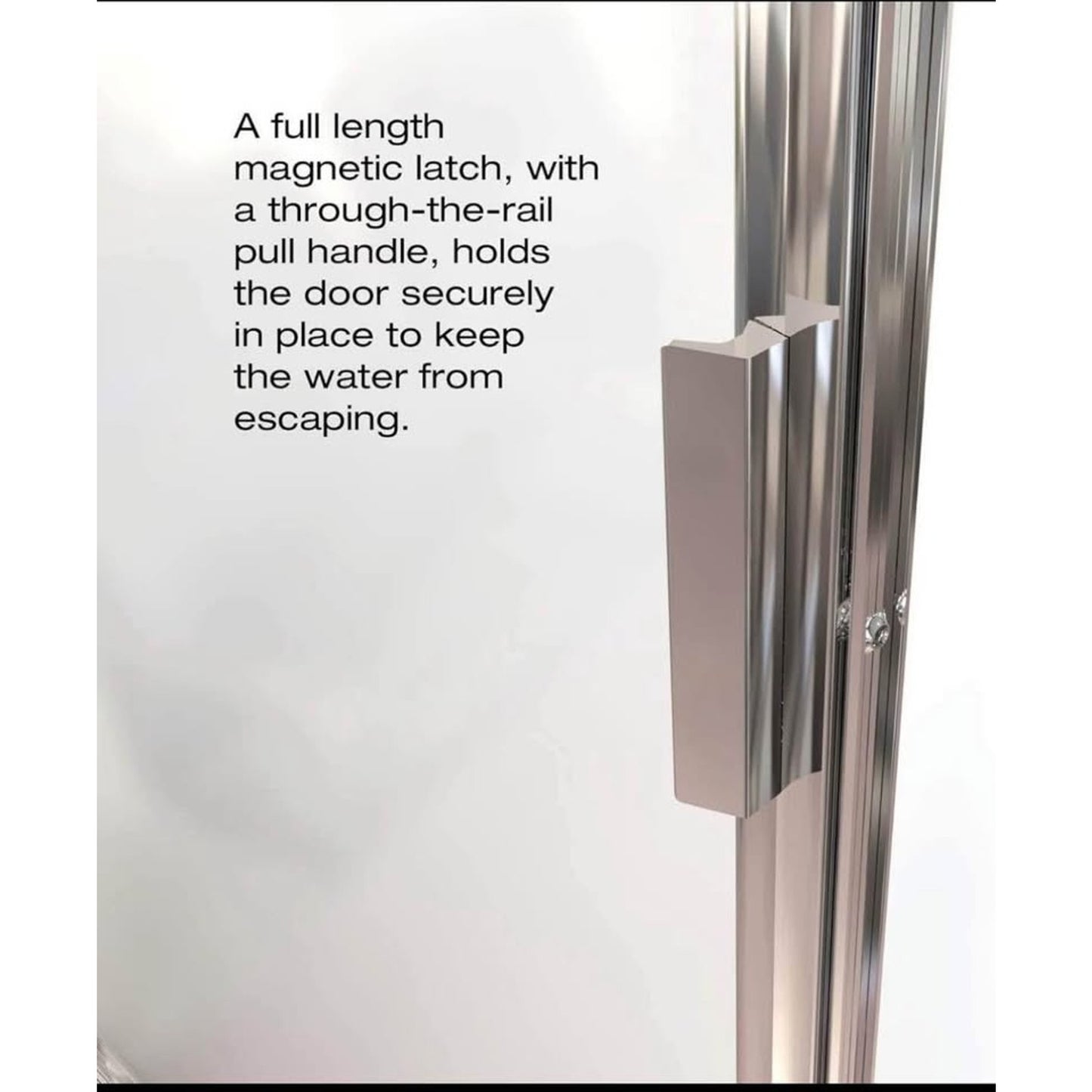Basco Sopora 34.25- 36 in. Width, Pivot Shower Door, Clear Glass, Silver Finish