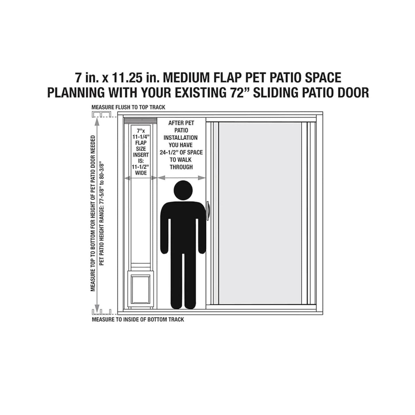 Ideal Pet Products Aluminum Pet Patio Door, Adjustable