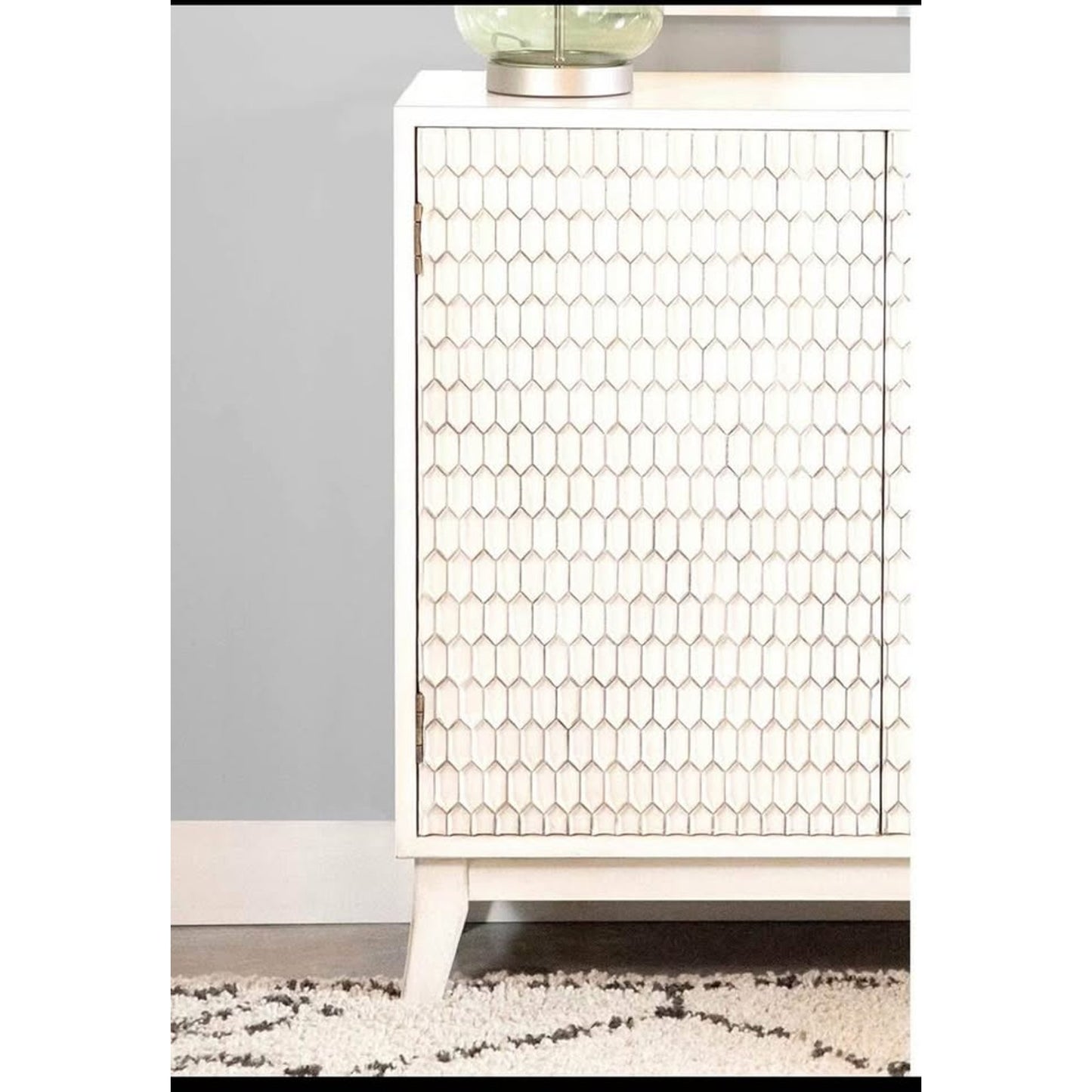 Coaster Home Furnishings Rectangular 2-Door White Accent Cabinet (953401)