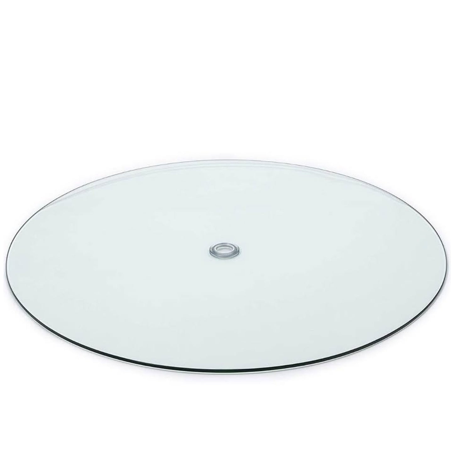 Audio-Visual Direct Tempered Glass Table Top with Rounded Edge (42" with 1 5/8 Center Hole)