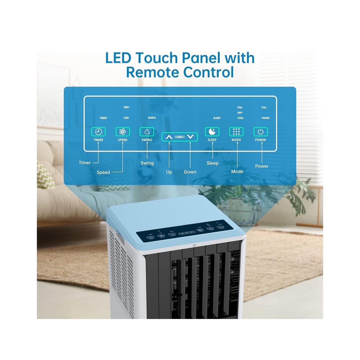 Gaomon 8000 BTU Portable Air Conditioner, 3-In-1 Cooling