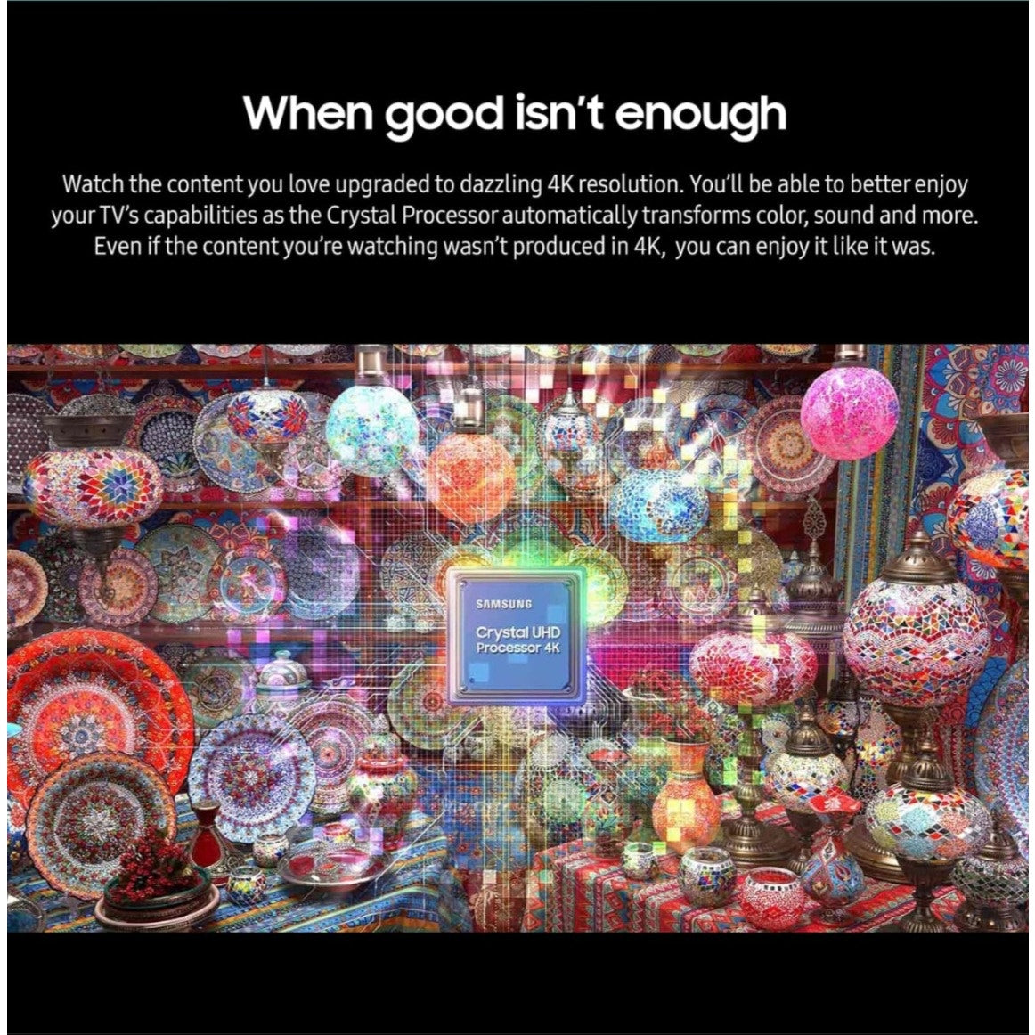 SAMSUNG 55-Inch Class Crystal UHD 4K CU8000 Series PurColor, Object Tracking Sound Lite, Q-Symphony