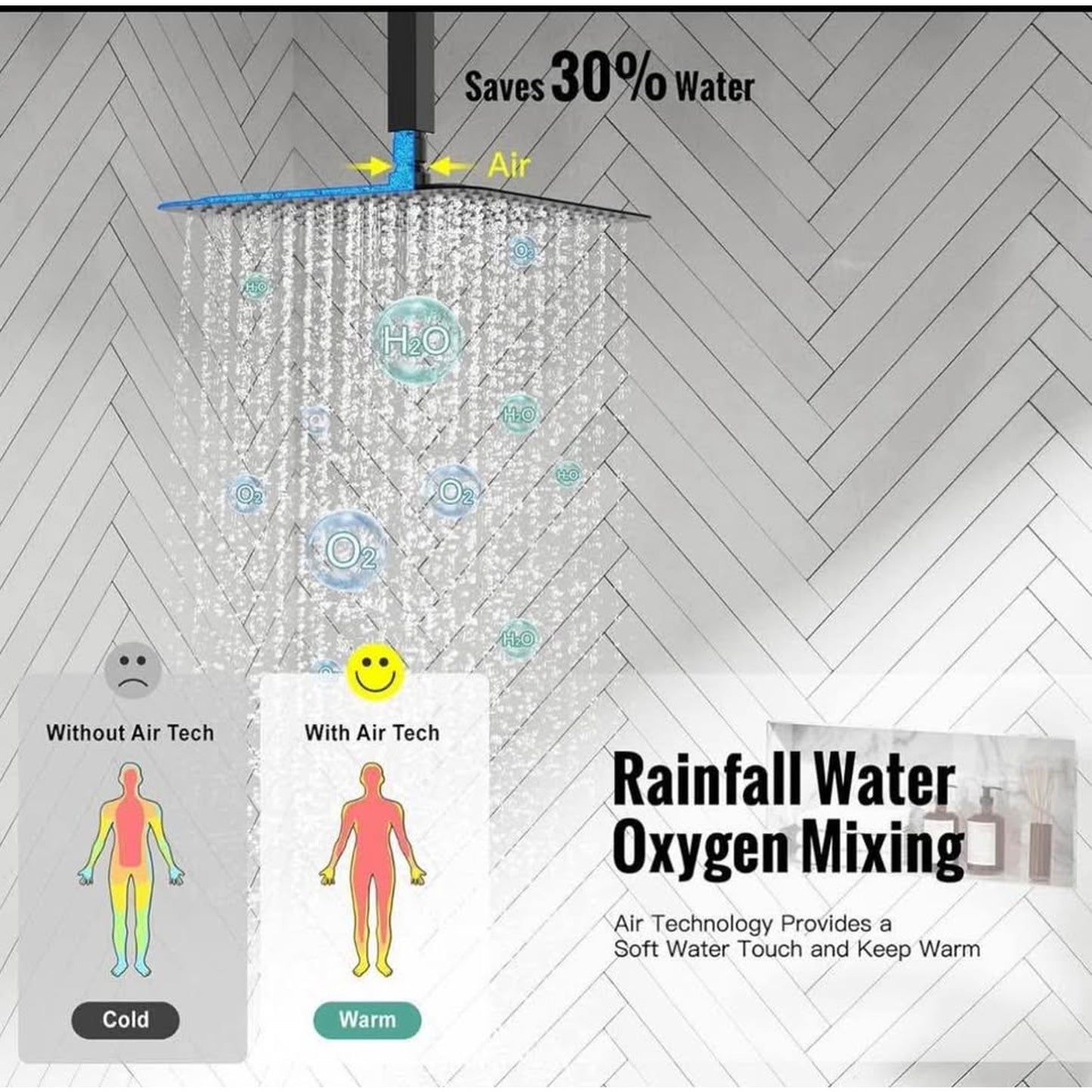 SR SUN RISE 10 Inch Ceiling Mounted Shower System Rain Mixer Shower Combo Set Rainfall Shower Head S