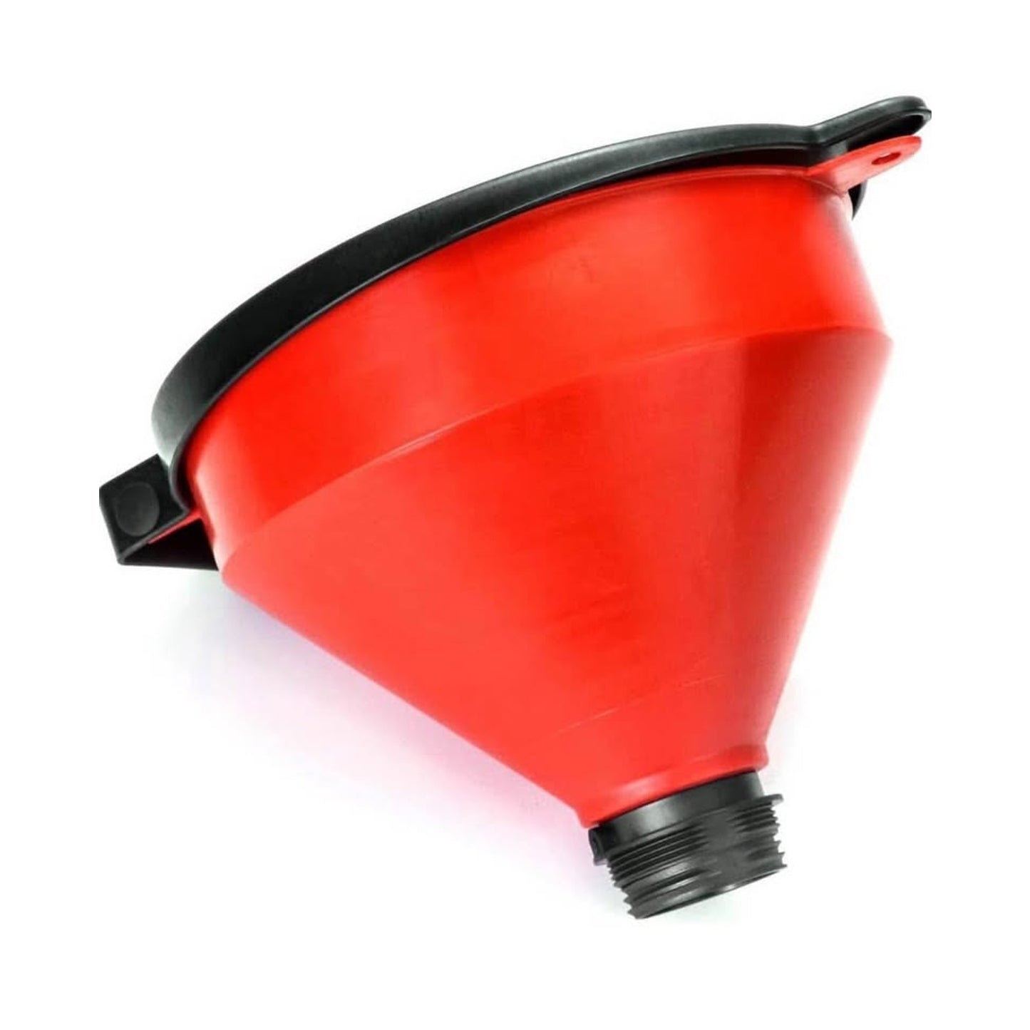QWORK 4 Quart Lockable Drum Funnel with Removable Screen Filter, 2 Pack 2" BSP Adaptor Safety Plasti