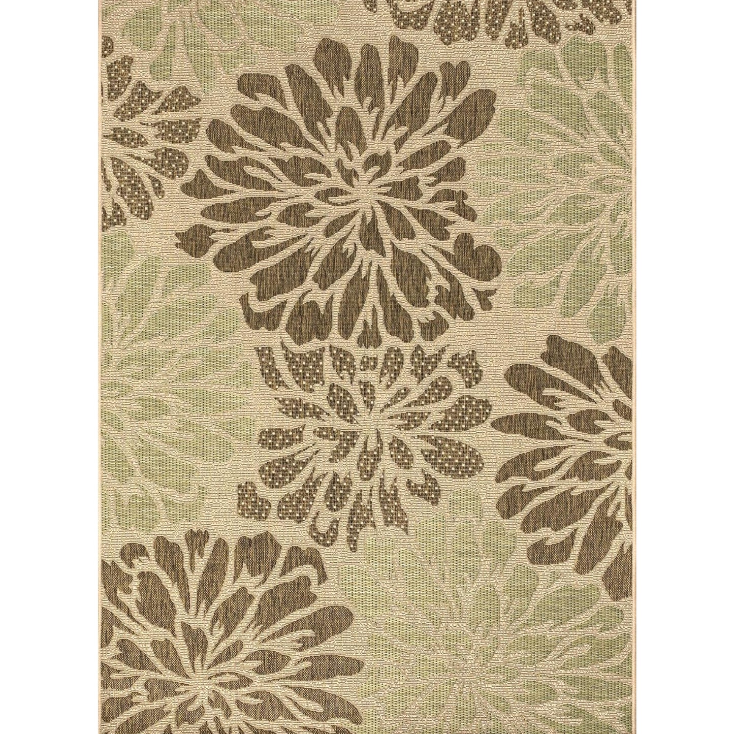 JONATHAN Y SMB110A-8 Zinnia Modern Floral Textured Weave Indoor Outdoor Area-Rug