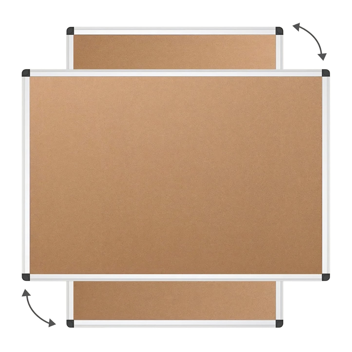 VIZ-PRO Large Cork Bulletin Board, 72 X 40 Inches,