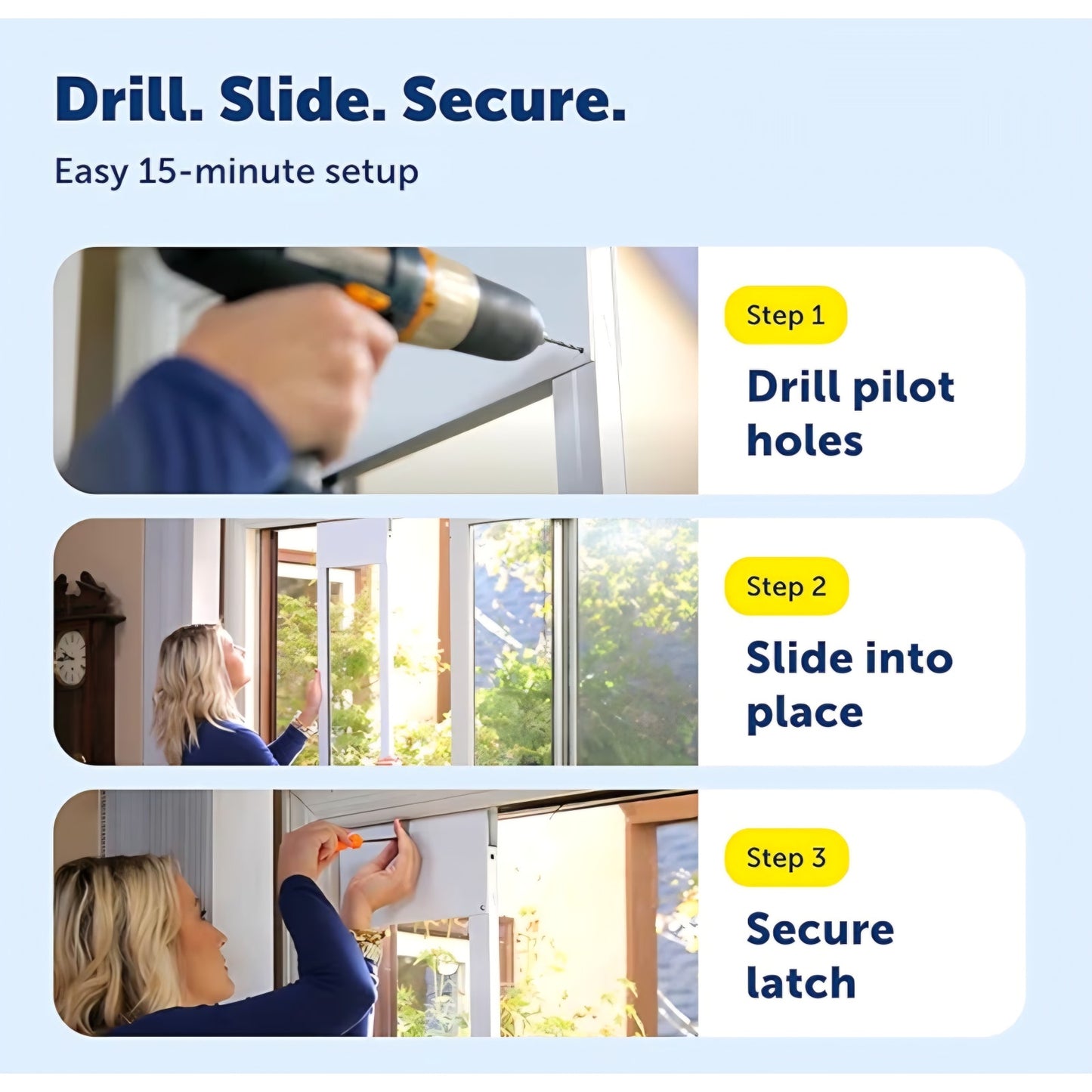 PetSafe Sliding Glass Pet Door - No-Cut DIY Install Doggy Door for Renters