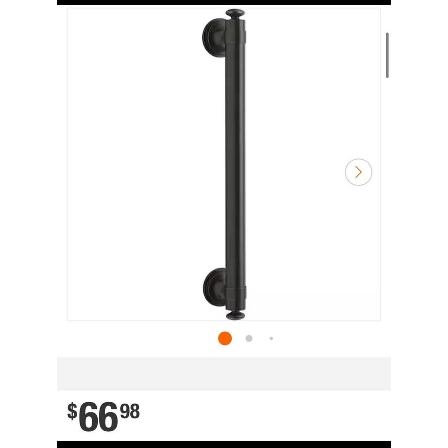 KOHLER Carmichael 16 in. Grab Bar in Oil-Rubbed Bronze