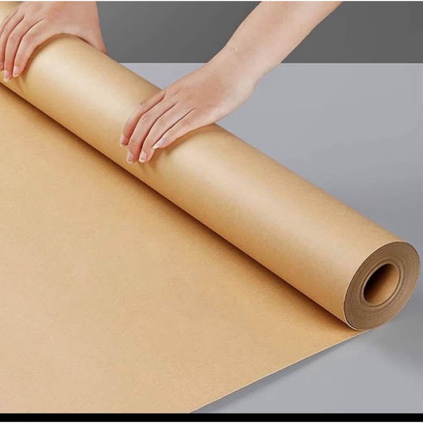 School Smart Butcher Kraft Paper Roll, 40 lbs, 48 Inches x 1000 Feet, Brown