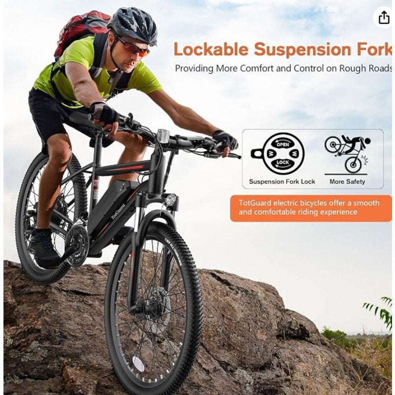 TotGuard Electric Bike, 27.5"for Adults 500W Motor Ebike Electric Bicycles Electric Mountain Bike