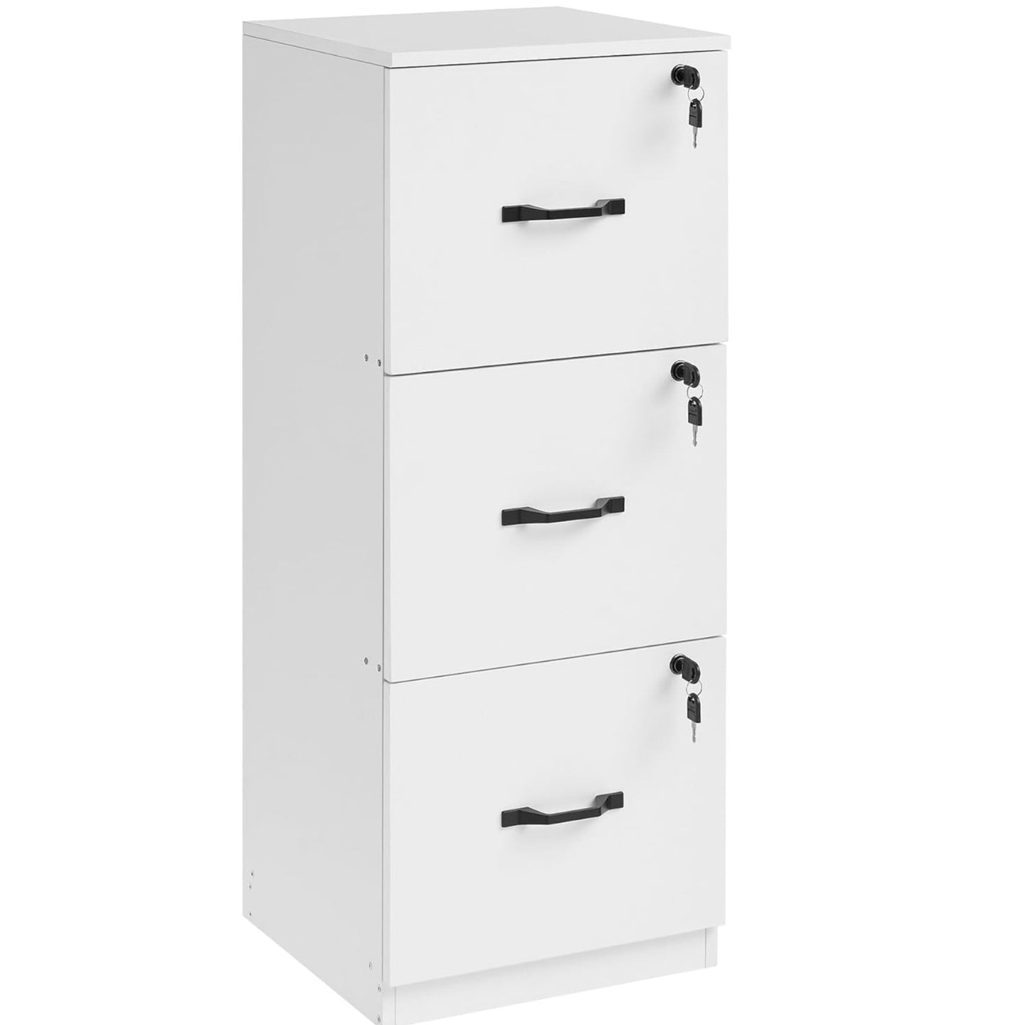 VASAGLE 3 Drawer File Cabinet, File Cabinet with Lock, Printer Stand, Office Filing Cabinet Organiz