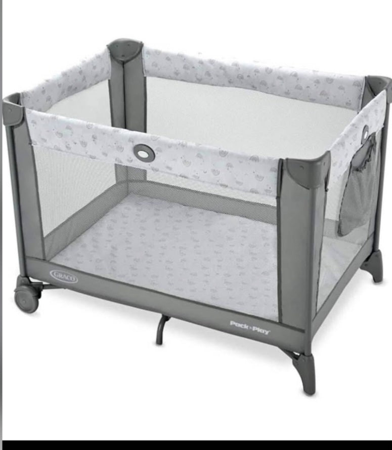 Graco Pack n Play Portable Playard, Reign with Compact Fold and Mesh Storage