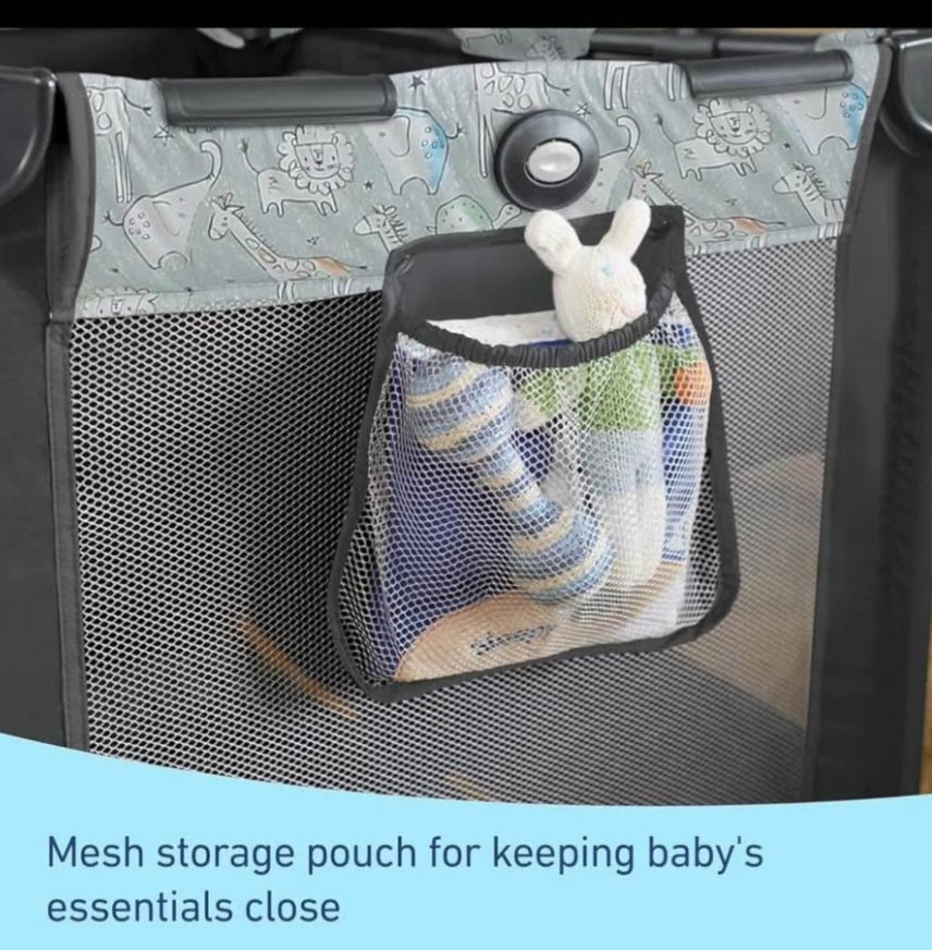 Graco Pack n Play Portable Playard, Reign with Compact Fold and Mesh Storage