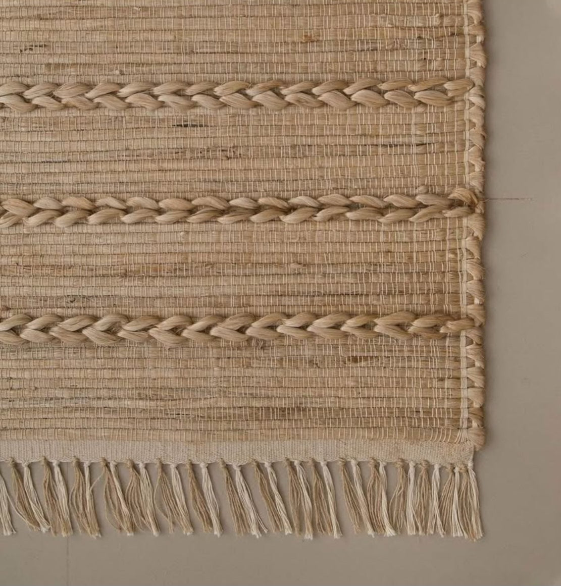 6x9 Ft Jute Natural Area Rug, Hand Woven Rug for Living Rooms, Kitchen, Bedroom & Dinings Premium Quality Home Decor (0.5 inch Thickness