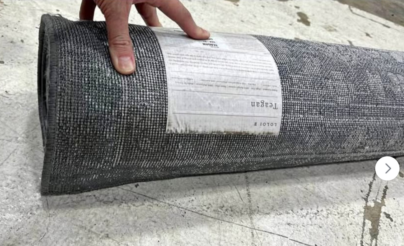 Loloi Teagan Collection 11'-6" x 15' Area Rug in Denim/Mist - Large Area Rug, Soft Neutral Rug, High-Traffic Area Rug for Living Room, Bedroom, Home Office, Dining Area