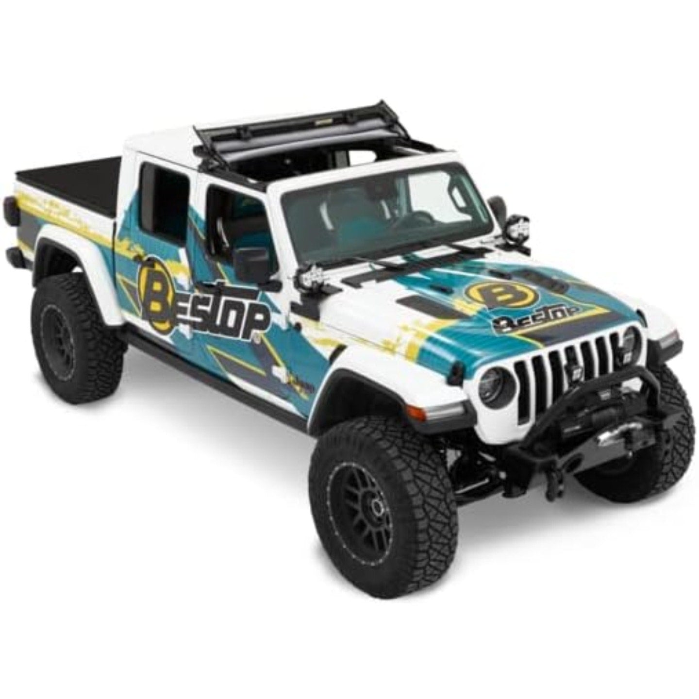 Bestop Sunrider for Hardtop - Jeep '20-Current Gladiator / '18-Current Wrangler JL (Black Diamond)