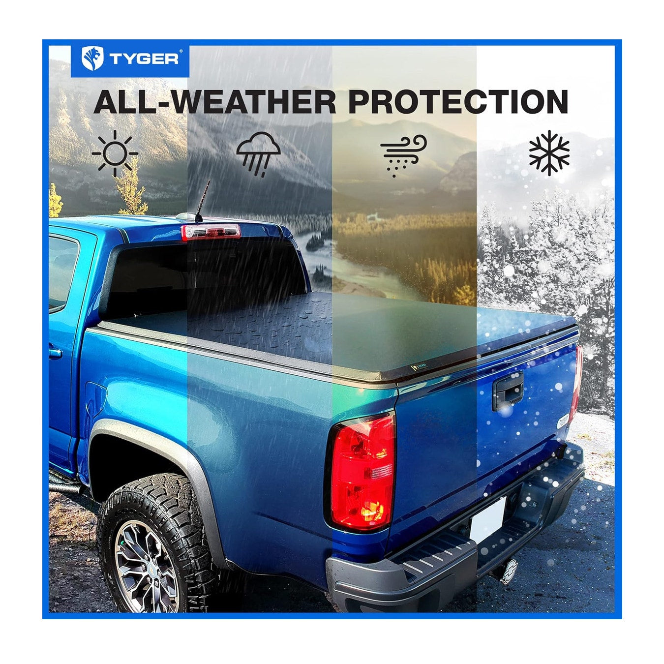 Tyger Auto T3 Soft Tri-fold Truck Bed Tonneau Cover Compatible with 2015-2025 Ford F-150 | 6.5' (79")