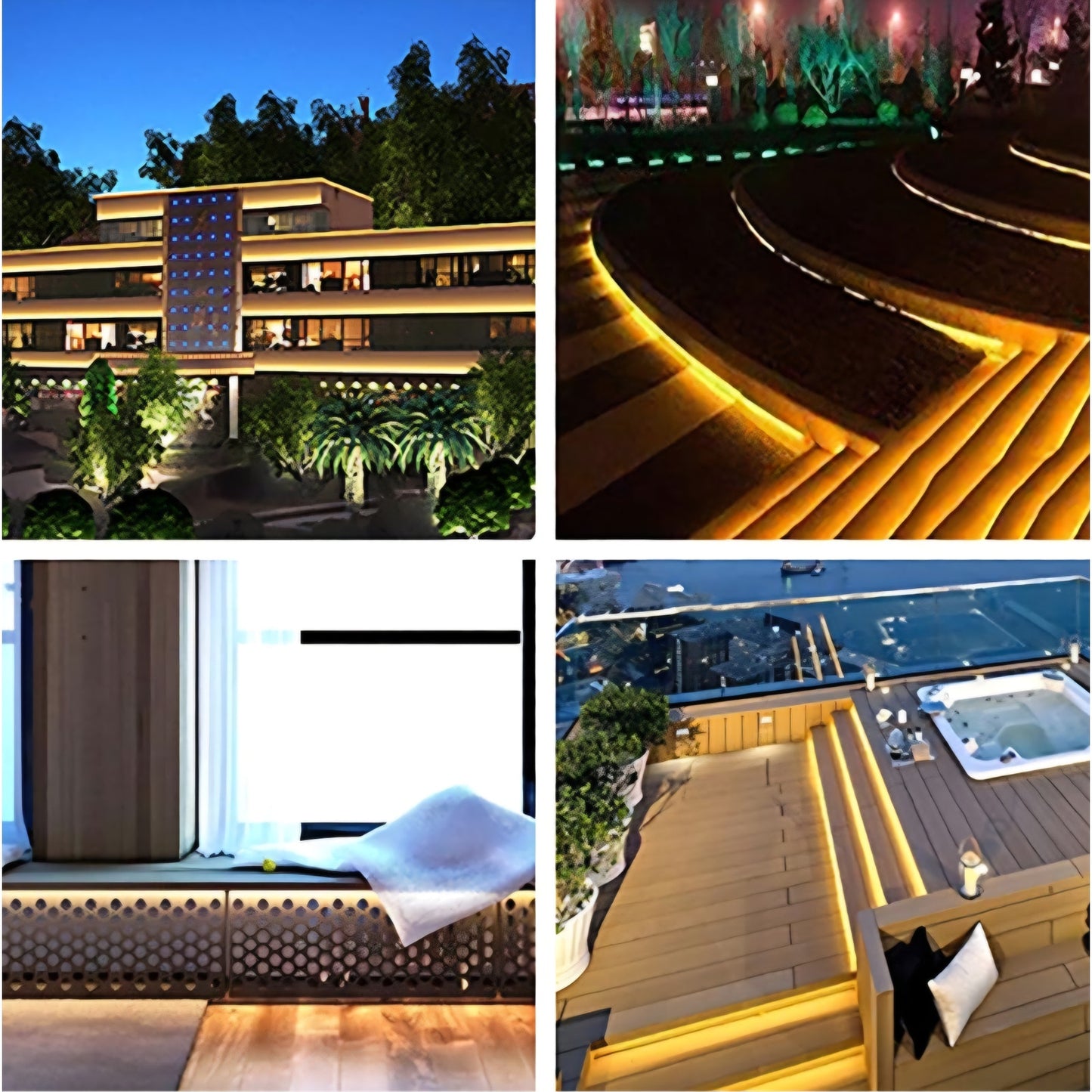 (New) 100FT Rope Lights Outdoor, 720 LED Waterproof Rope Lights, LED Connectable Flexible TubeLight