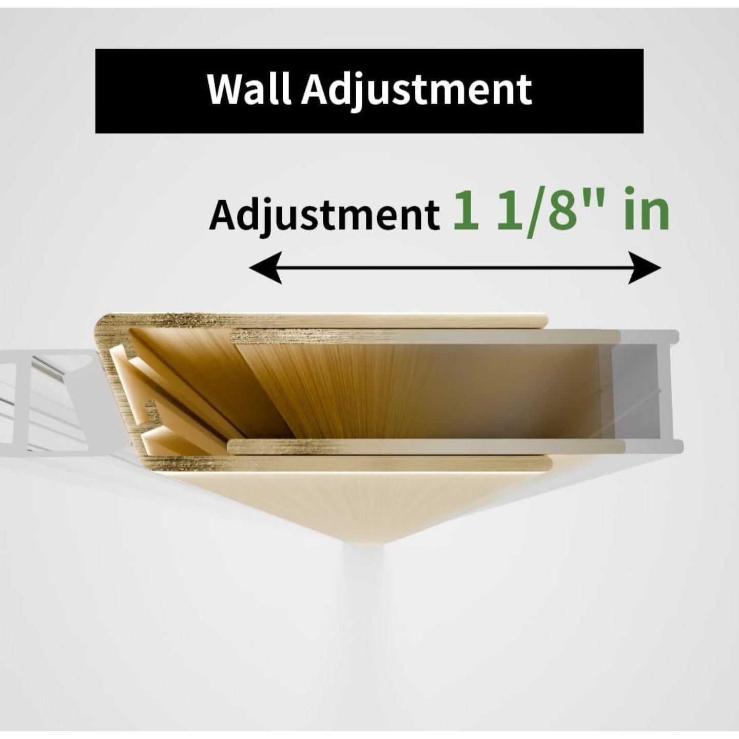 Bifold Shower Door, 32"-33.9" W x 72" H, 1/4" Tempered Glass Shower Door, Foldable Shower Glass Doo