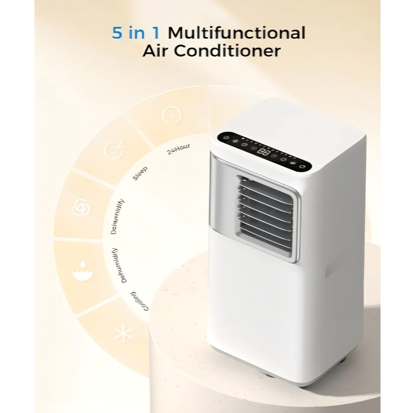 Portable Air Conditioners 16,000 Btu AC Unit 5 in 1 Wifi Smart Air Conditioner with APP