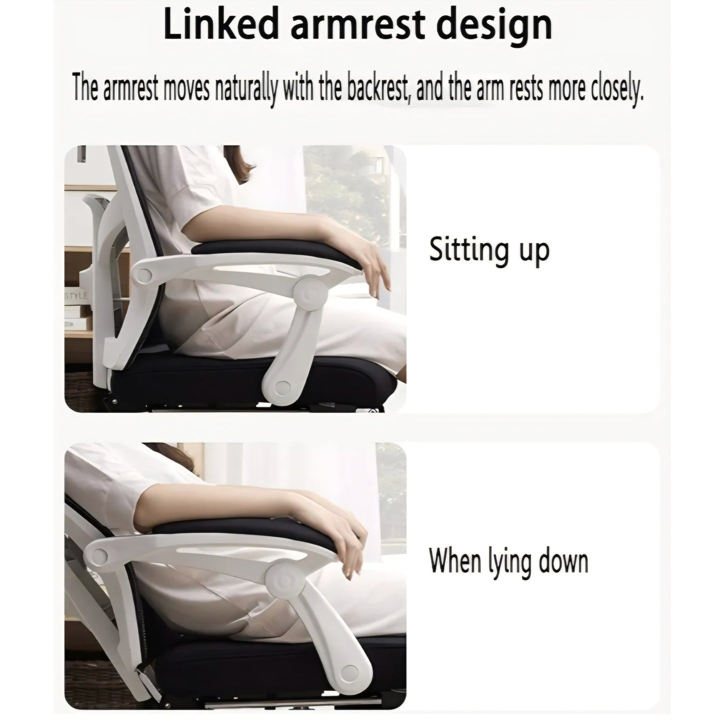 Desk Chairs Executive Office Chair Adjustable headrest and Lumbar Support Swivel Computer Chair