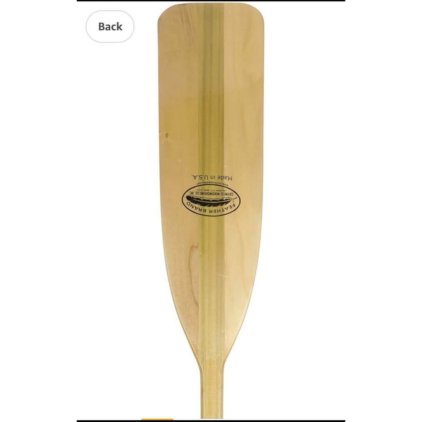 Attwood 11762-1 Canoe Paddle, Wooden, 5-Feet Long, Ergonomic Grip, Premium Wood Construction, Protec