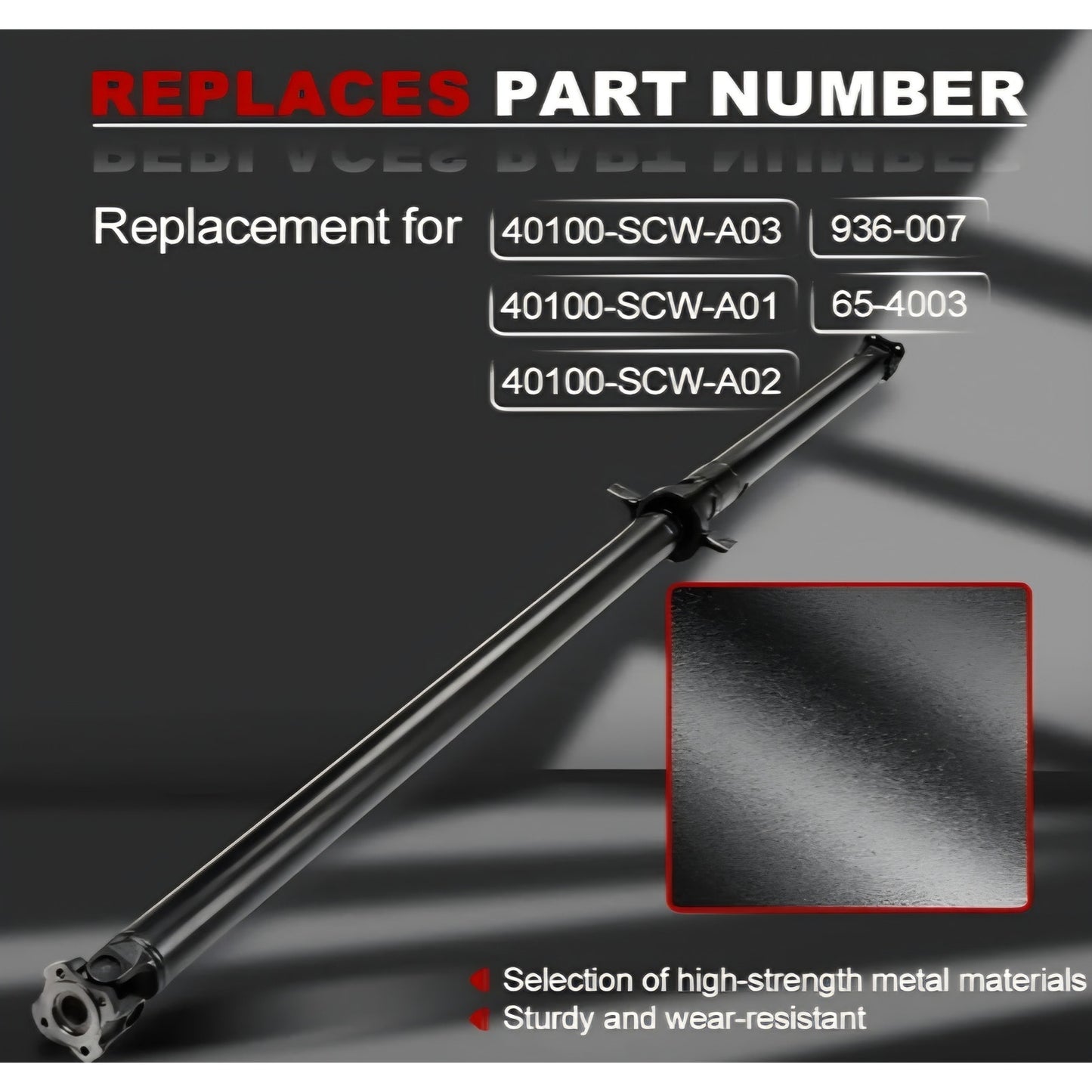 JDMON Rear Drive Shaft Prop Shaft Driveshaft Assembly Compatible with Honda Element 2.4L L4