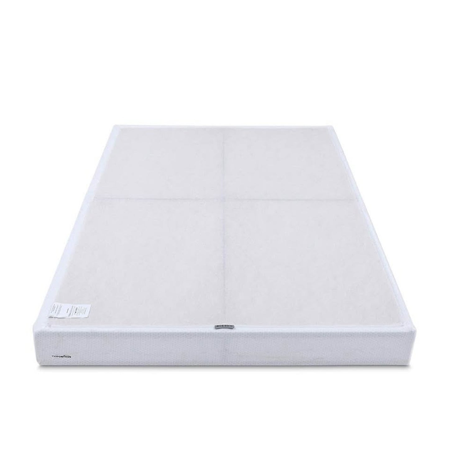 Amazon Basics Smart Box Spring Bed Base, 9-Inch Height Mattress Foundation, Tool-Free Easy Assembly,
