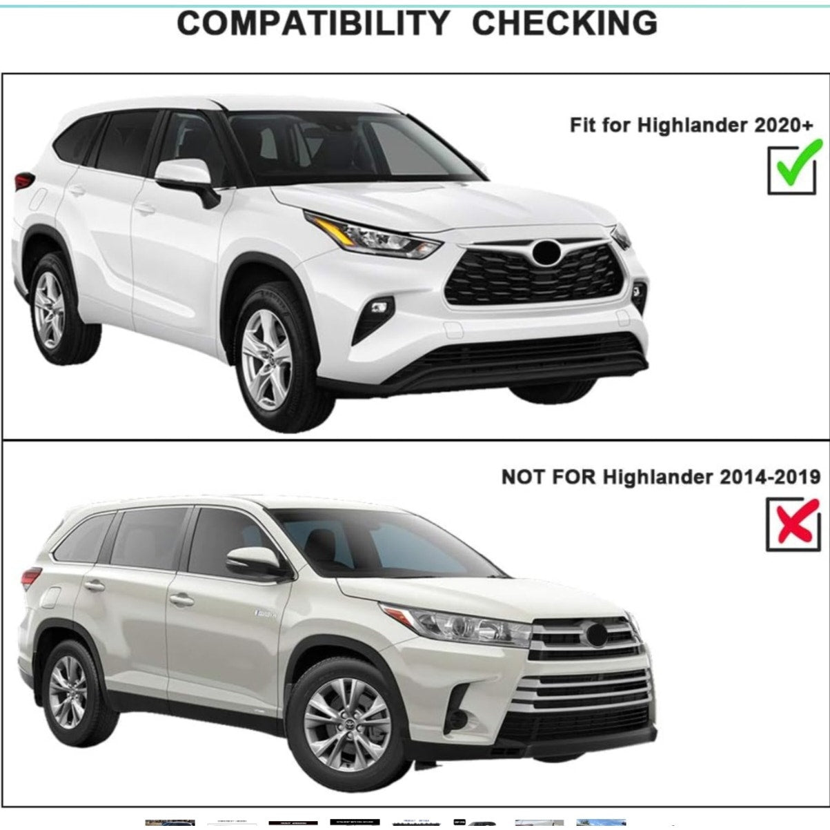 Snailfly Running Boards Fit for 2020-2025 Toyota Highlander L LE XLE XSE Limited Platinum Hybrid