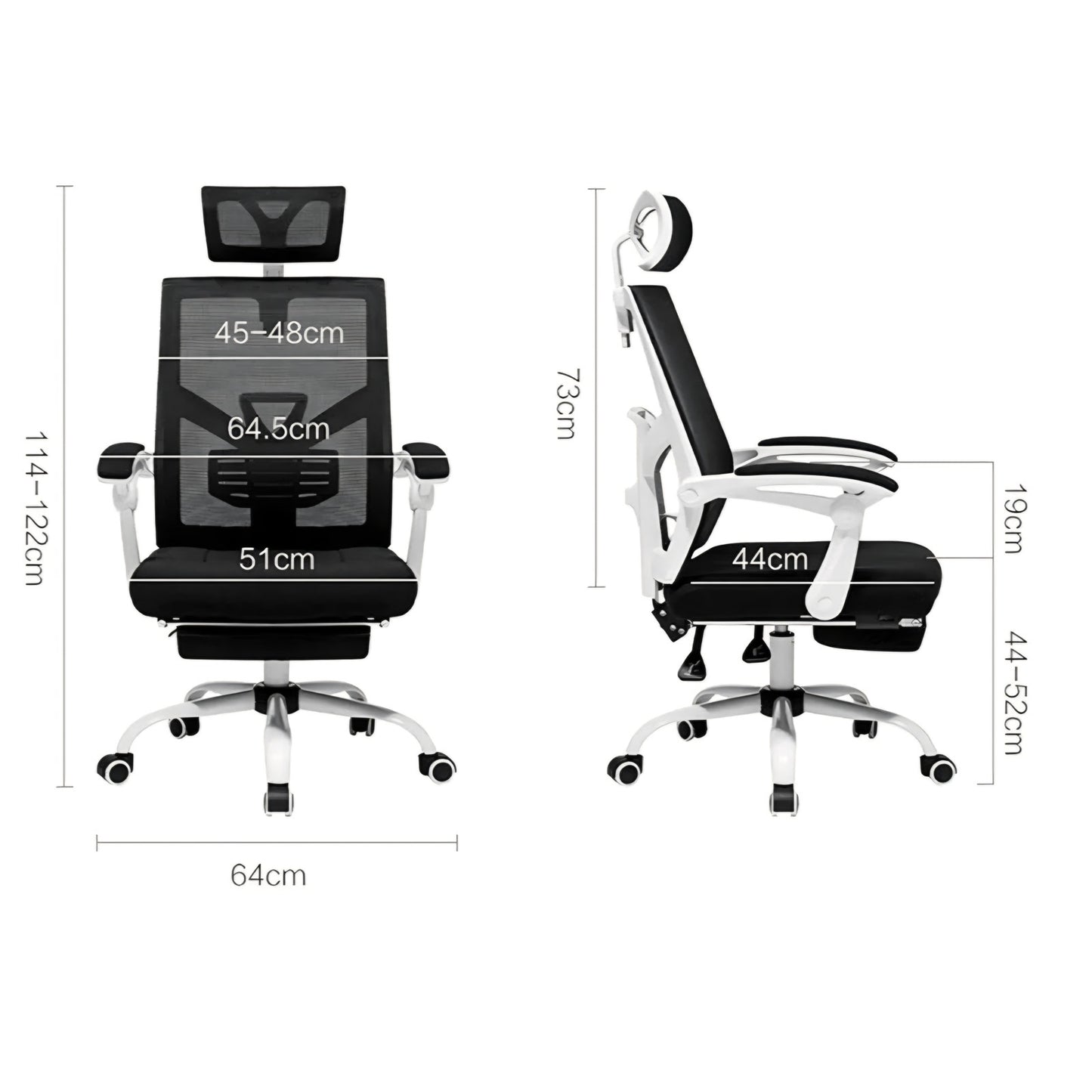 Desk Chairs Executive Office Chair Adjustable headrest and Lumbar Support Swivel Computer Chair