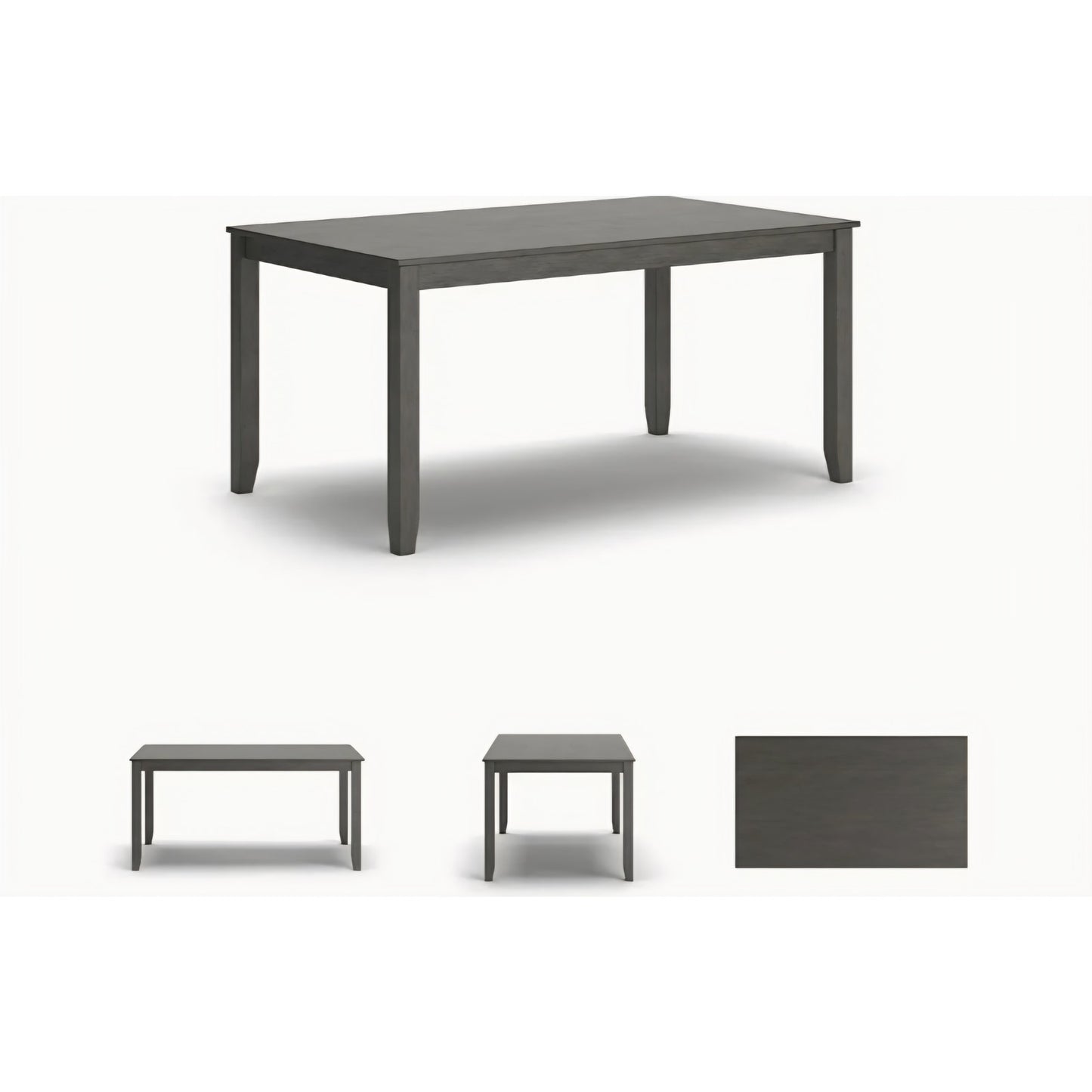 Signature Design by Ashley Caitbrook Rustic 7 Piece Dining Set, Include Table and 6 Chairs, Gray