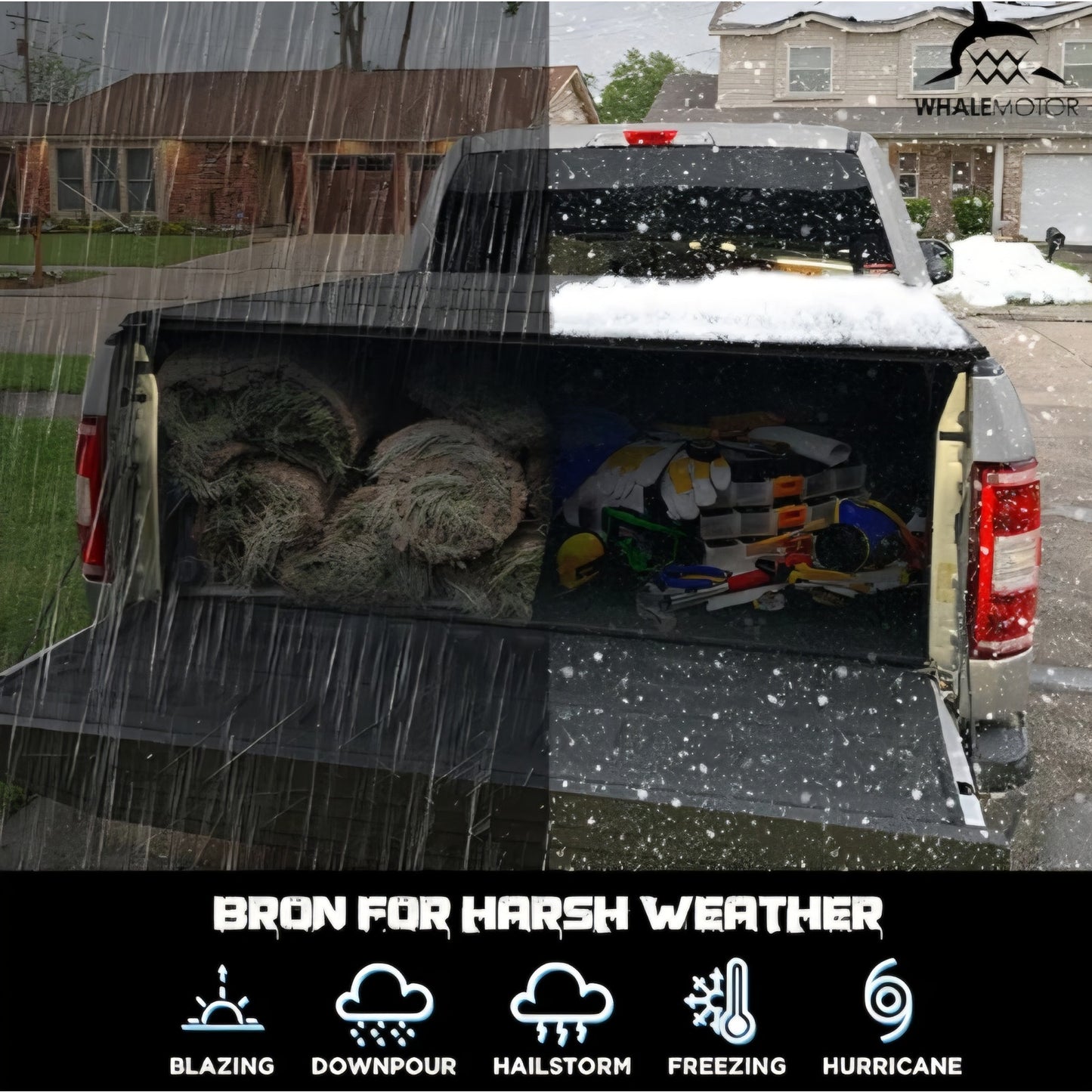 Hard Folding Truck Bed Tonneau Cover Compatiable with Chevy Silverado & GMC Sierra 1500(2007-2026)