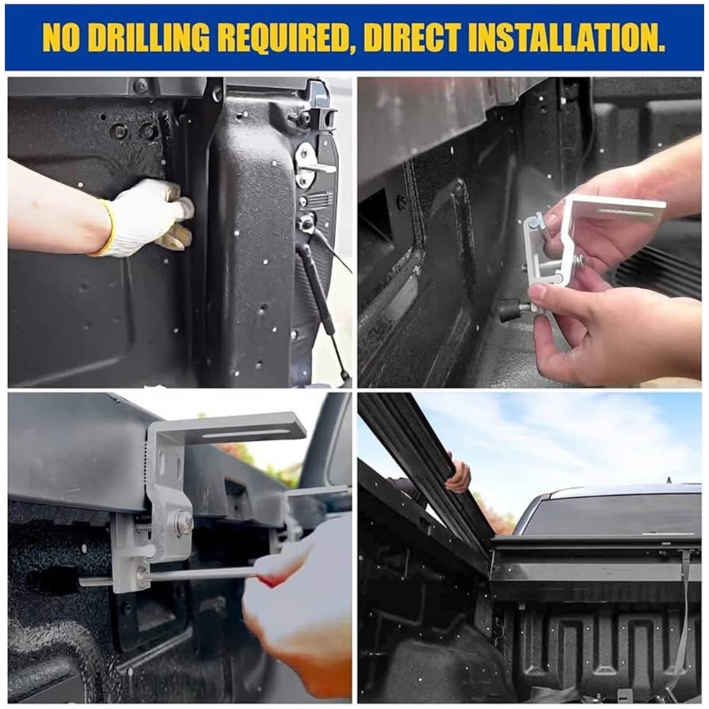 Hard Retractable Truck Bed Tonneau Cover Compatible with 2019-2025 Chevy Silverado&GMC Sierra 1500 w