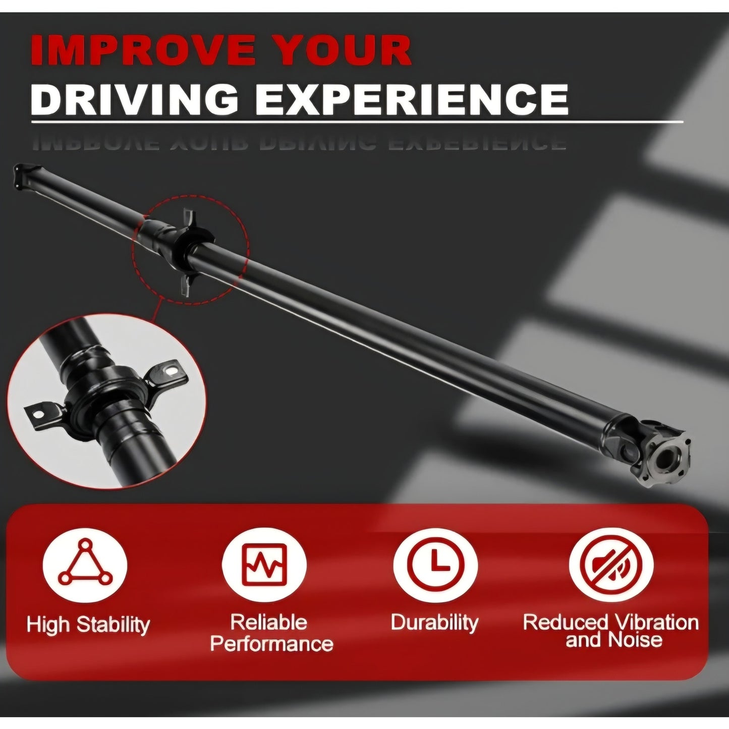 JDMON Rear Drive Shaft Prop Shaft Driveshaft Assembly Compatible with Honda Element 2.4L L4