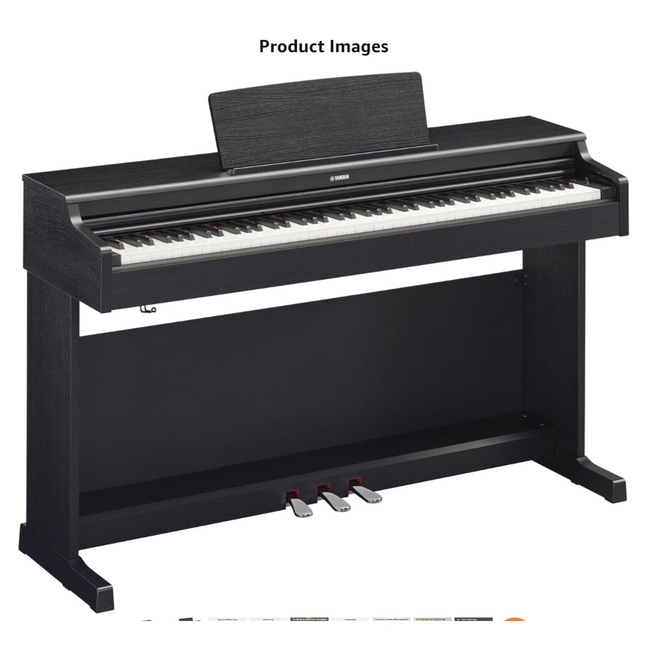 Yamaha Arius, Console Digital Weighted 88-Key Graded Hammer 3 Action, CFX Concert Grand Piano Sound, Includes Bench, Black (YDP165B)