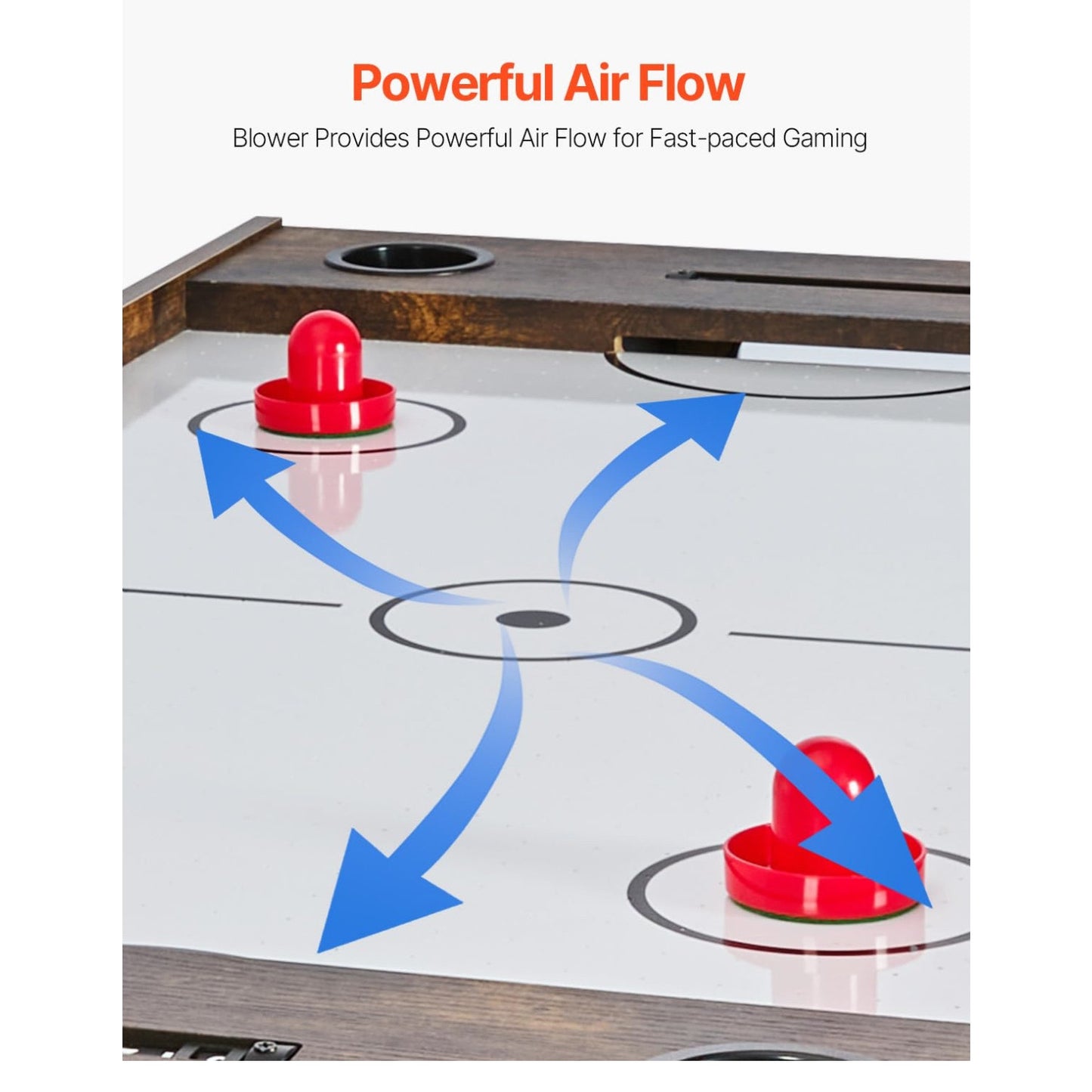 VEVOR 3-in-1/4-in-1 Combo Game Table Set, 48"/54" Air Hockey, Ping Pong & Foosball
