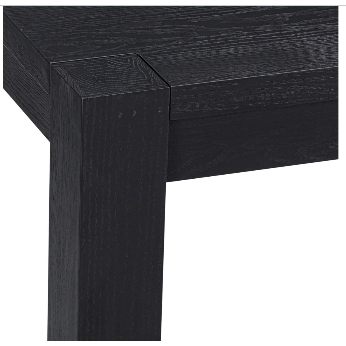 NTC Block 55 Inch Modern Farmhouse Dining Table, Rectangular Dinner Table for Dining Room,