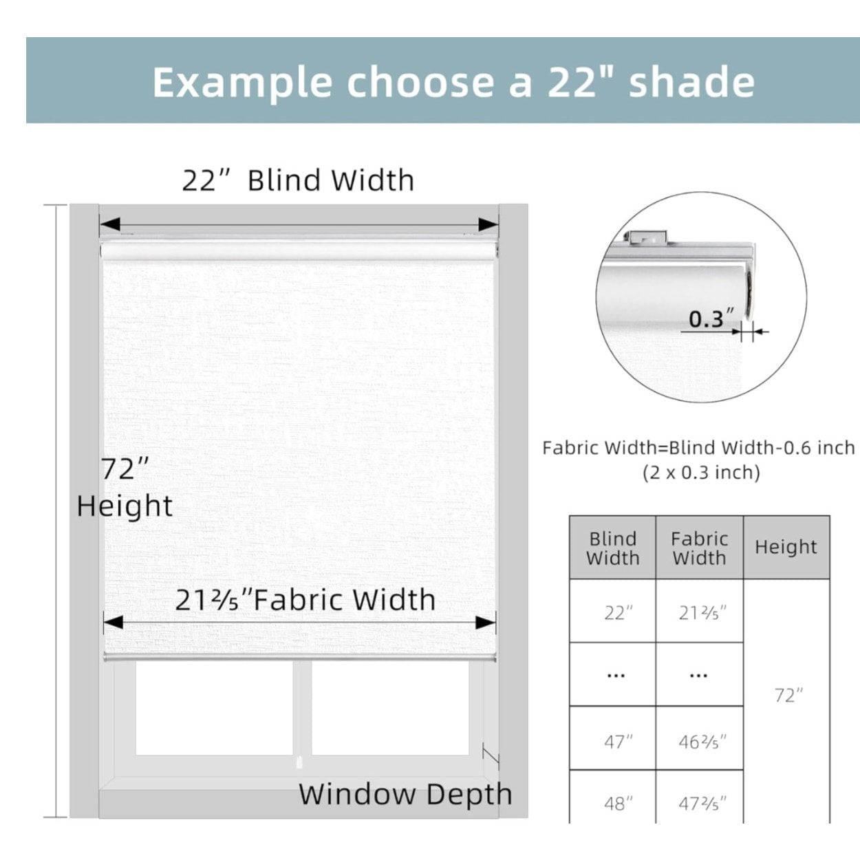 ChrisDowa Cordless Free-Stop 100% Blackout Blinds for Windows.Brown,47" W X 72" H