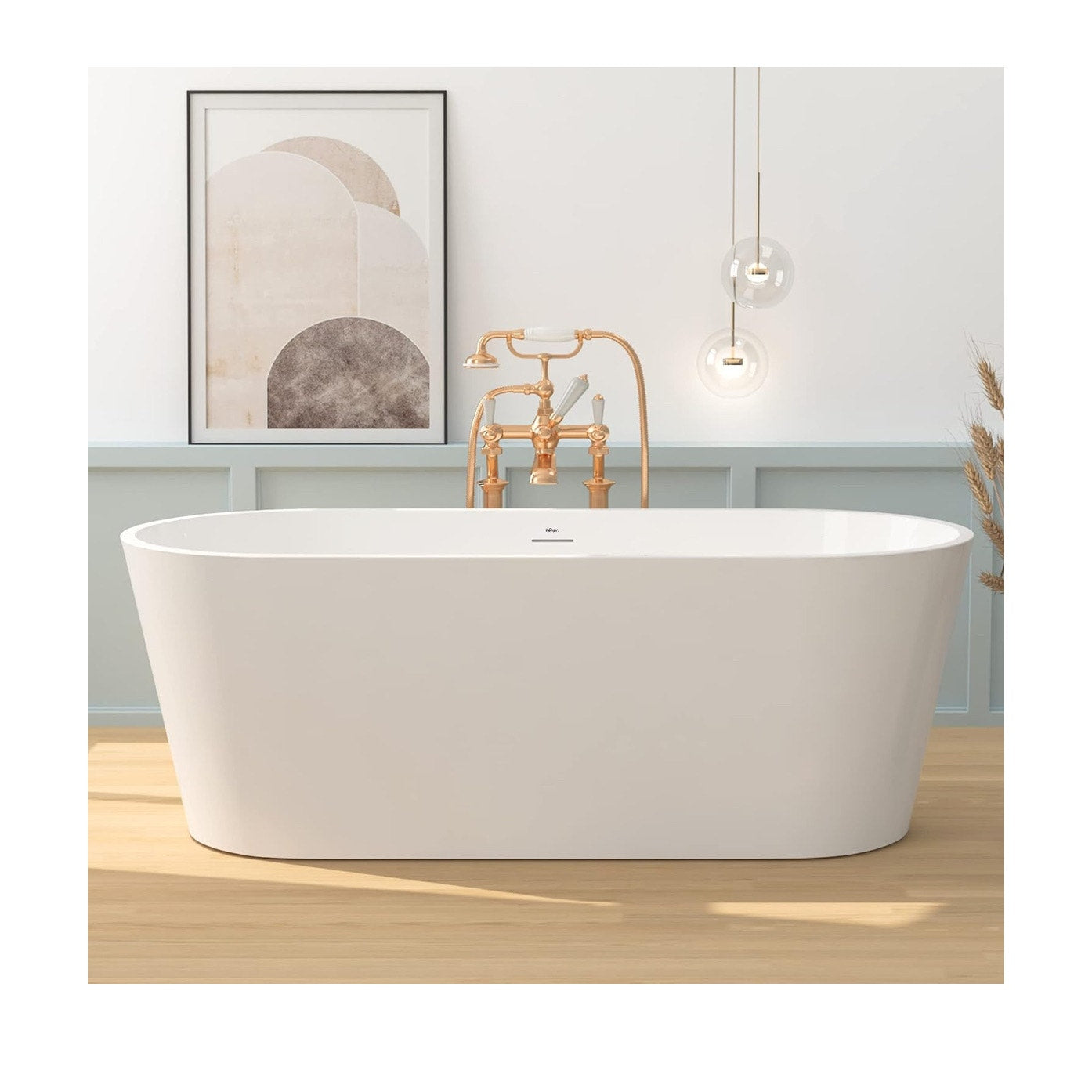 FerdY 67" Shangri-La Elite, Acrylic Freestanding Bathtub