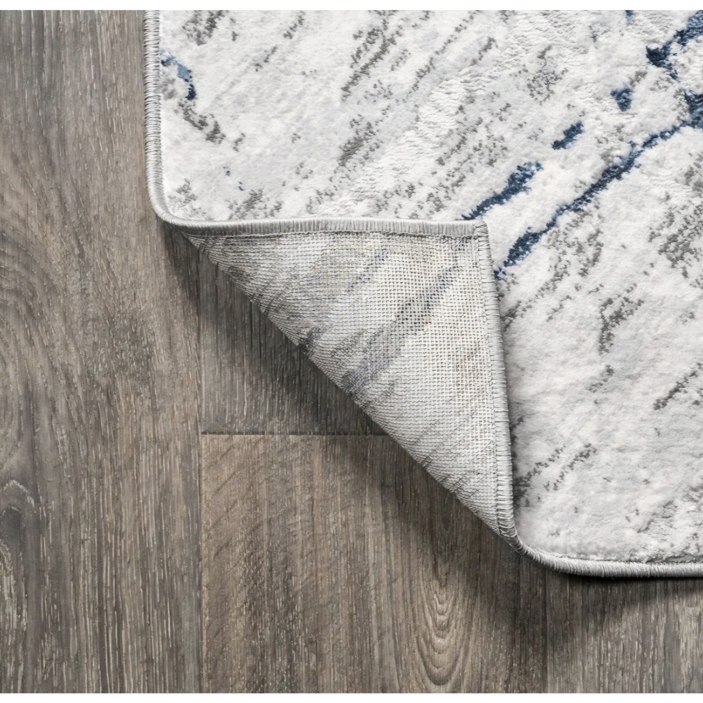 JONATHAN Y Slant Abstract Gray/Blue Indoor Area Rug 8X10 ft, Modern for Living Room, Bedroom,