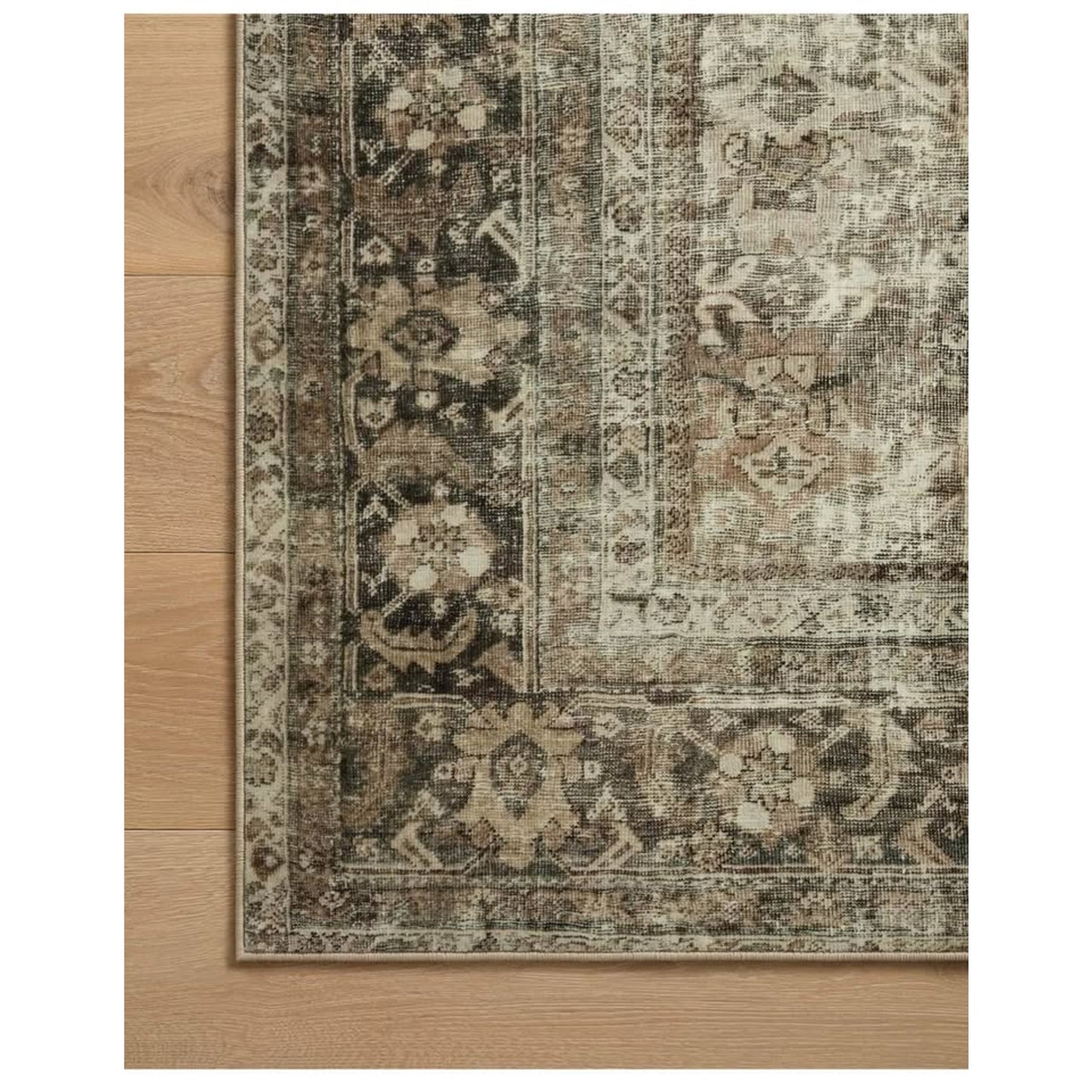 Loloi Magnolia Home by Joanna Gaines Sinclair Collection SIN-01 Pebble/Taupe 5'-0" x 7'-0", .25" Pil